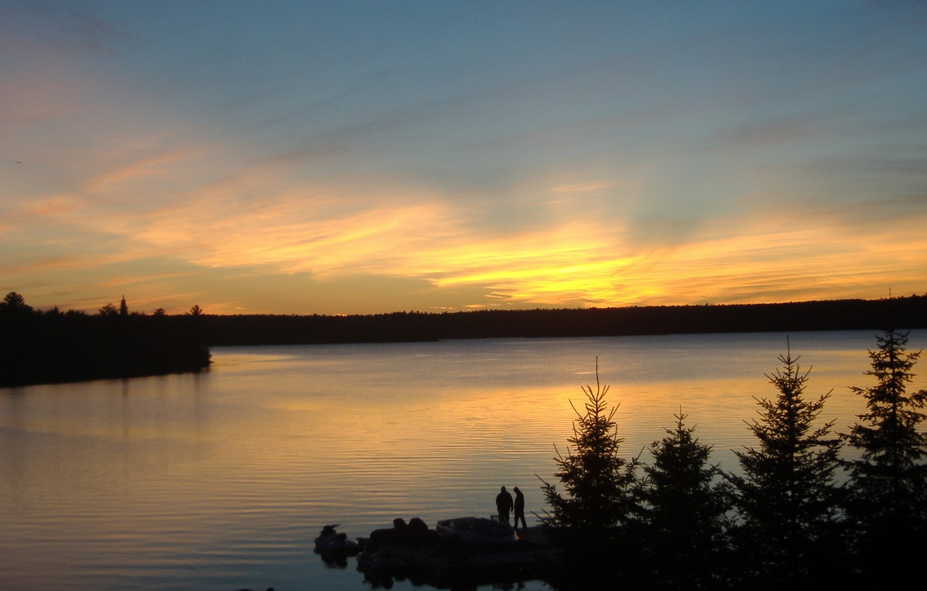 Wallpaper sunset, nature, river, Nature, river, sunset image for desktop, section пейзажи