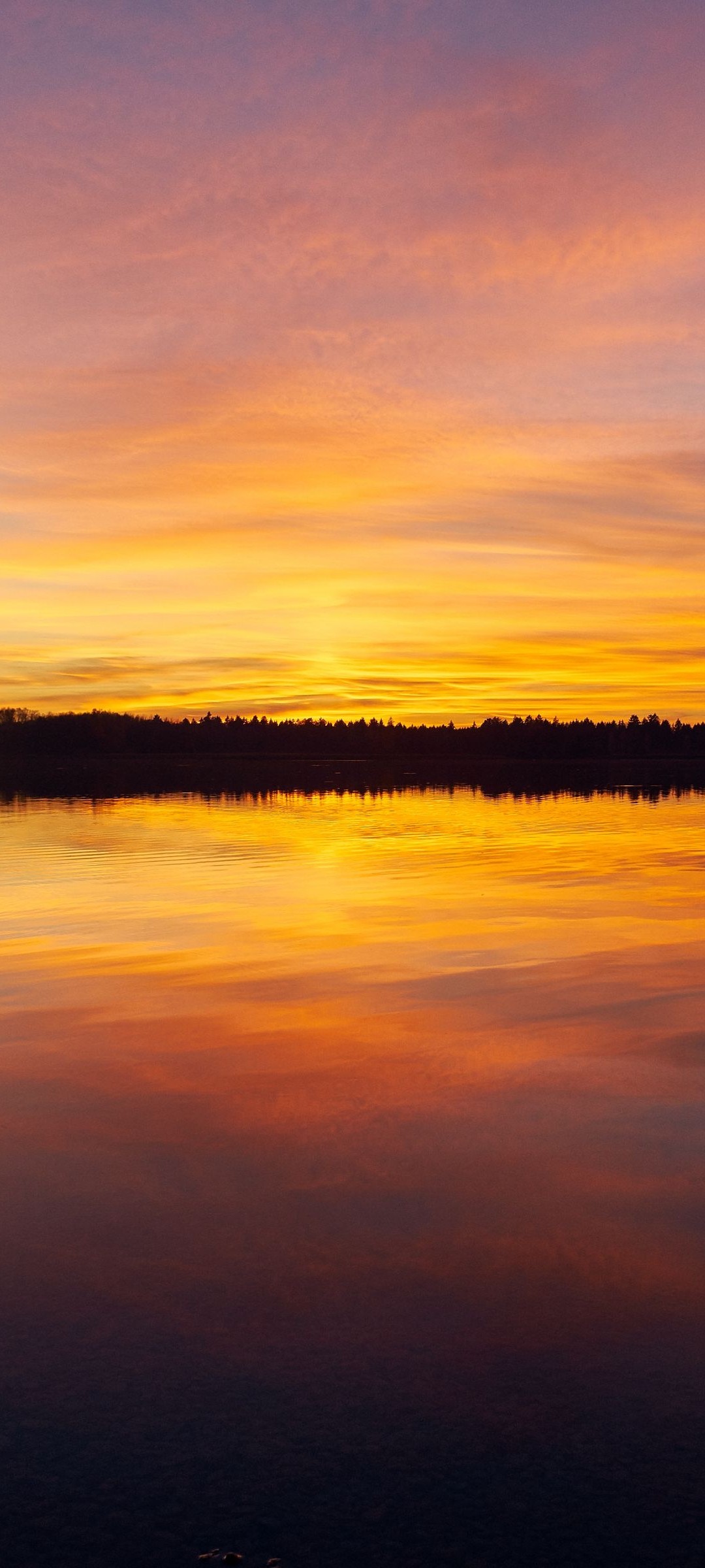 River Sunset and Sky Wallpaper
