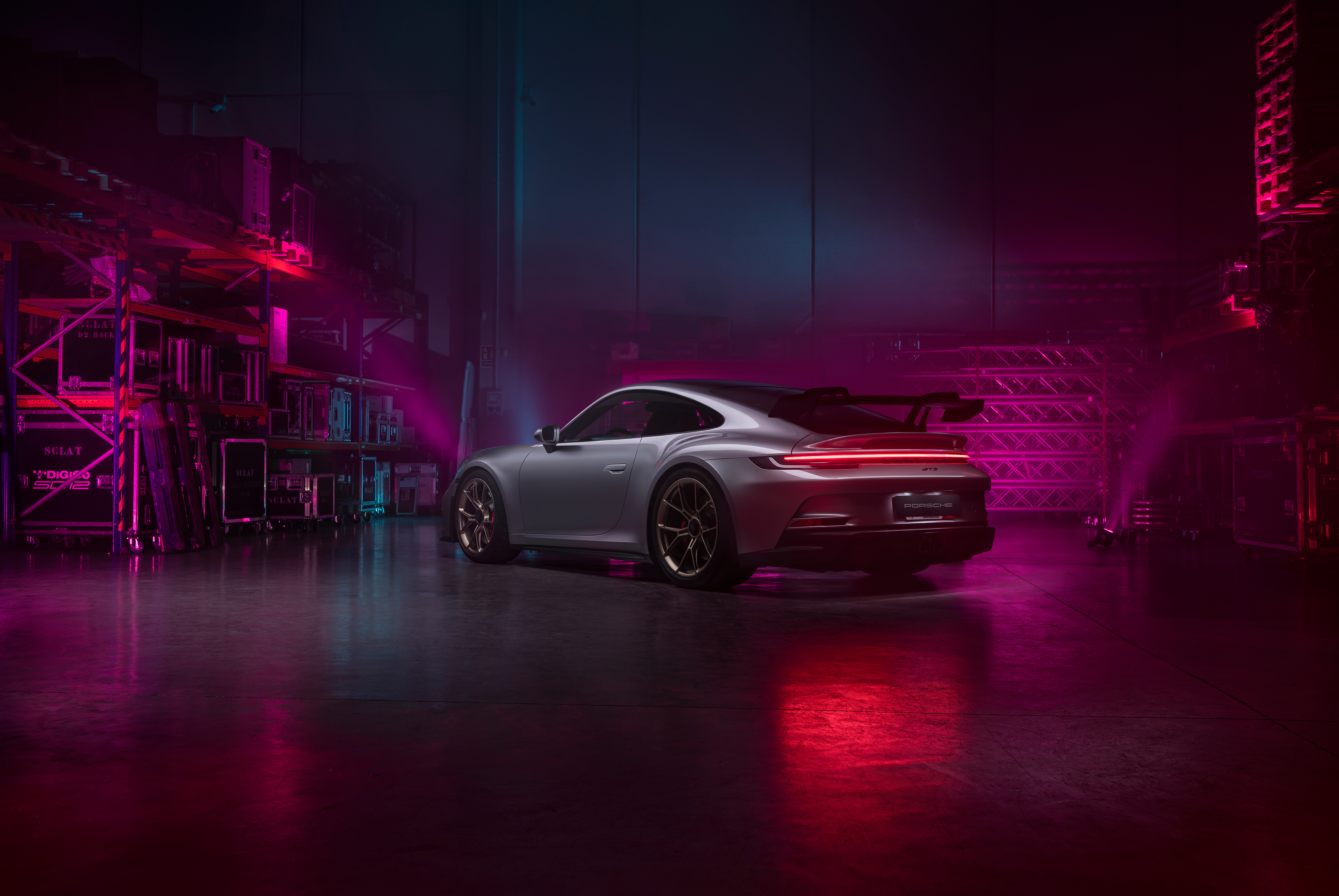 2022 Cyberpunk Porsche 992 GT3 4k, HD