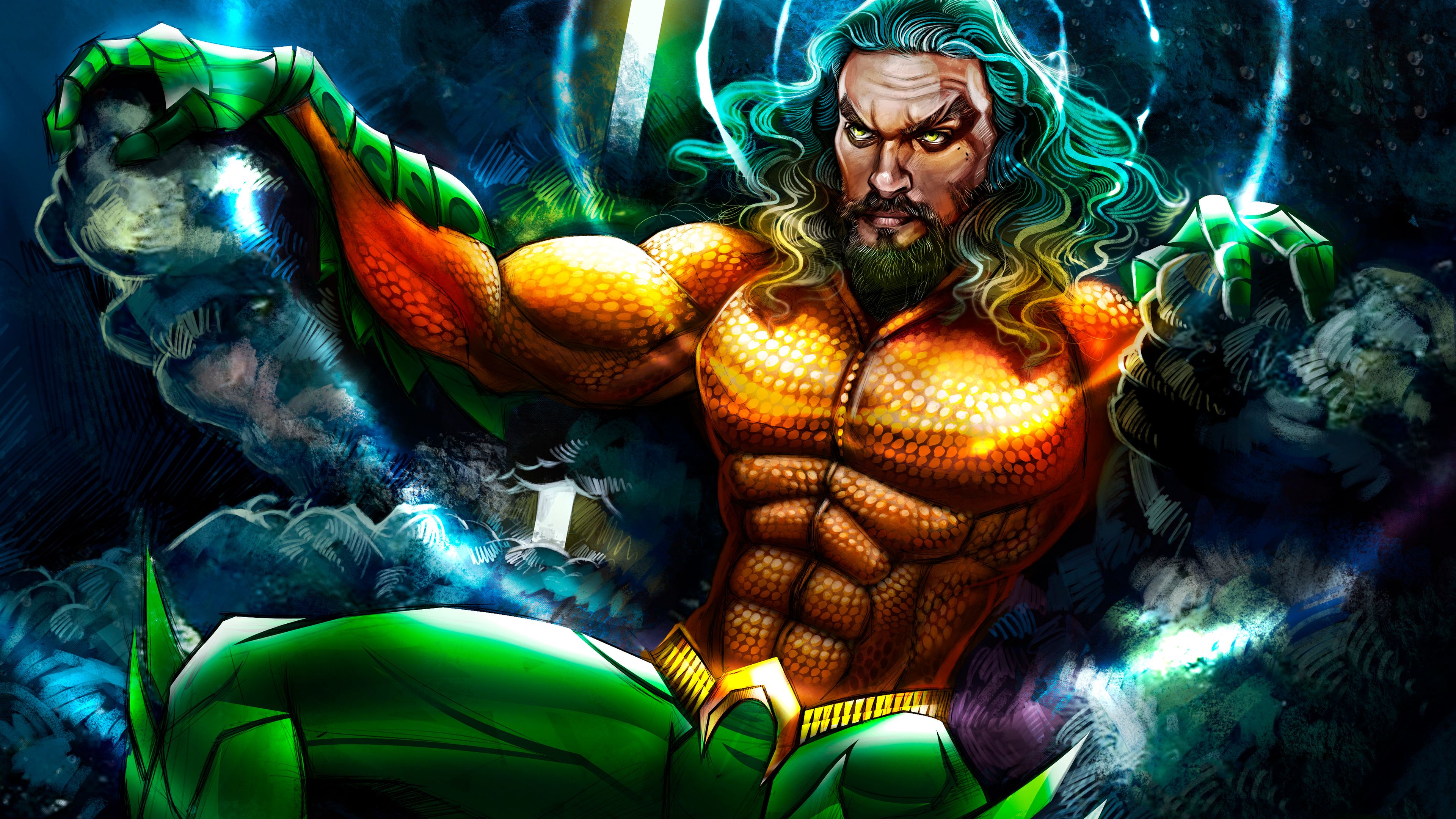 Aquaman Cartoon Wallpaper