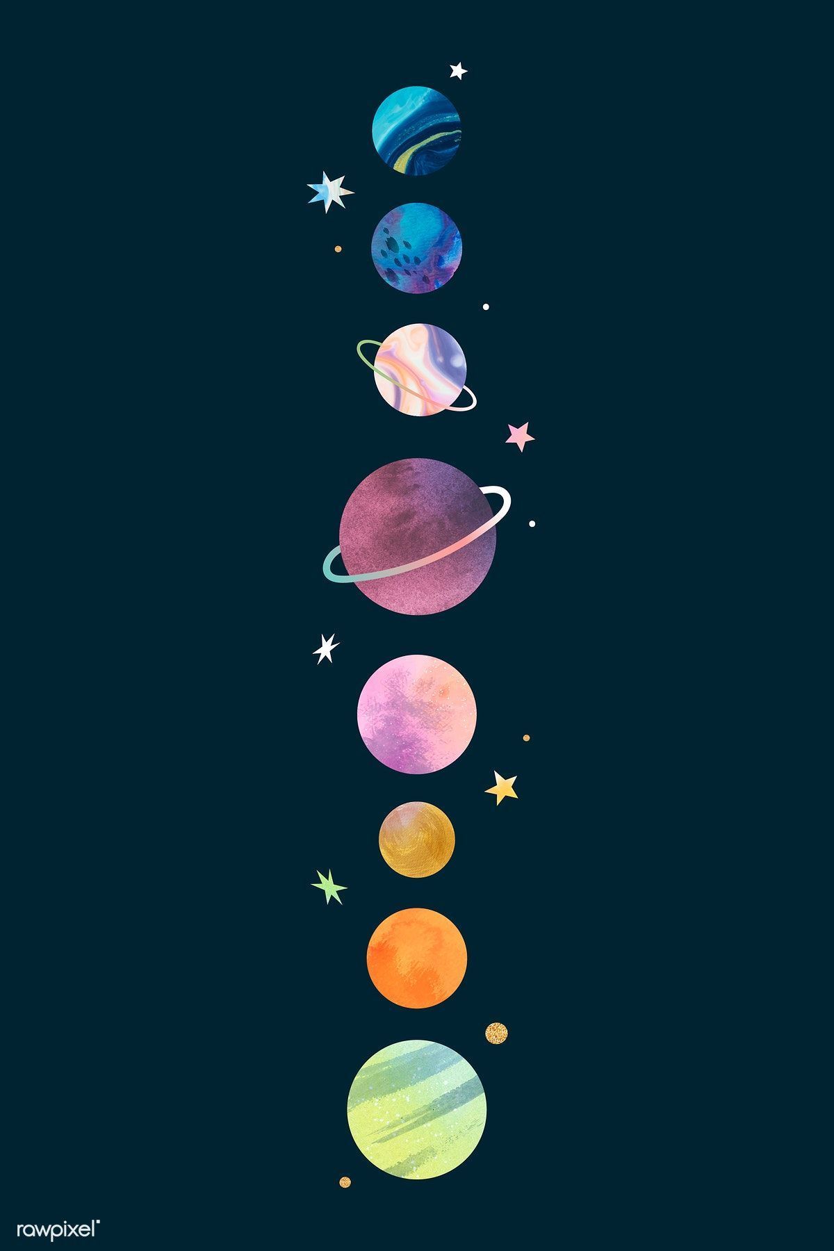 Minimalistic Space Phone Wallpaper