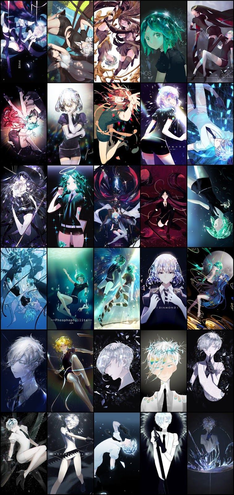 Wallpaper Pack Cinnabar (Houseki no Kuni) For Android Phone Part 05. Anime, Anime wallpaper, Wallpaper