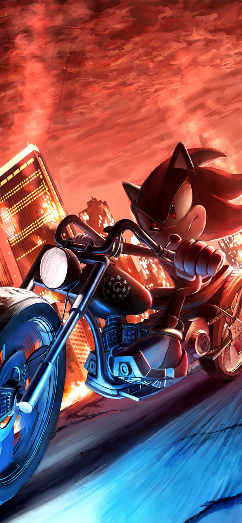 sonic shadow the hedgehog 4k iPhone 11 Wallpaper Free Download