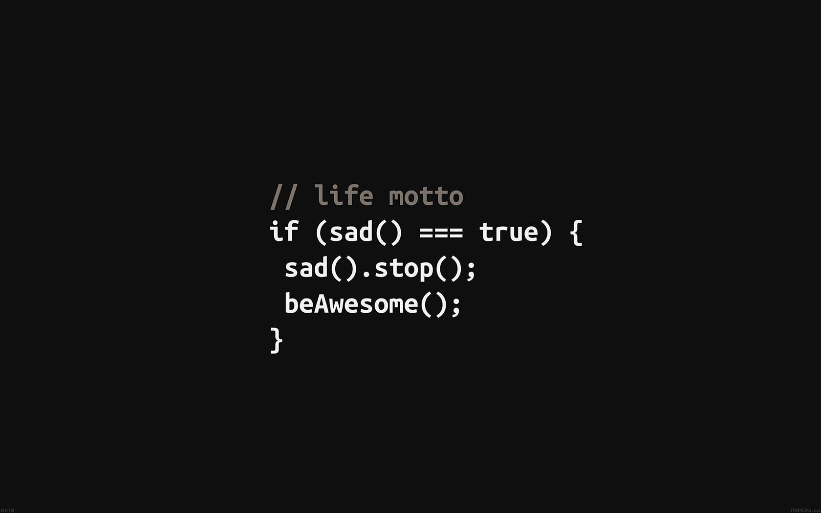 Wallpaper Programmers Life Motto Wallpaper