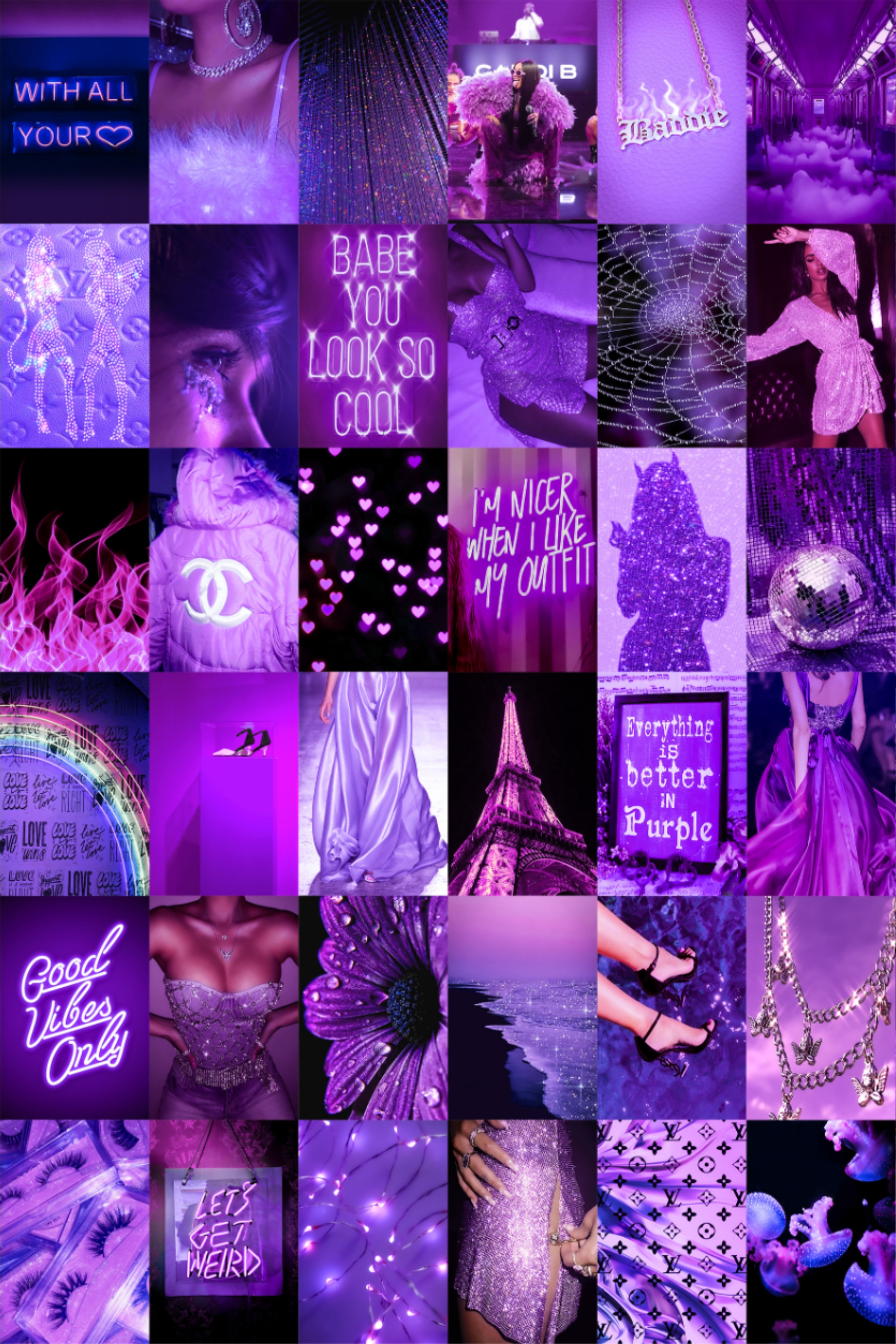 purple aesthetic picture