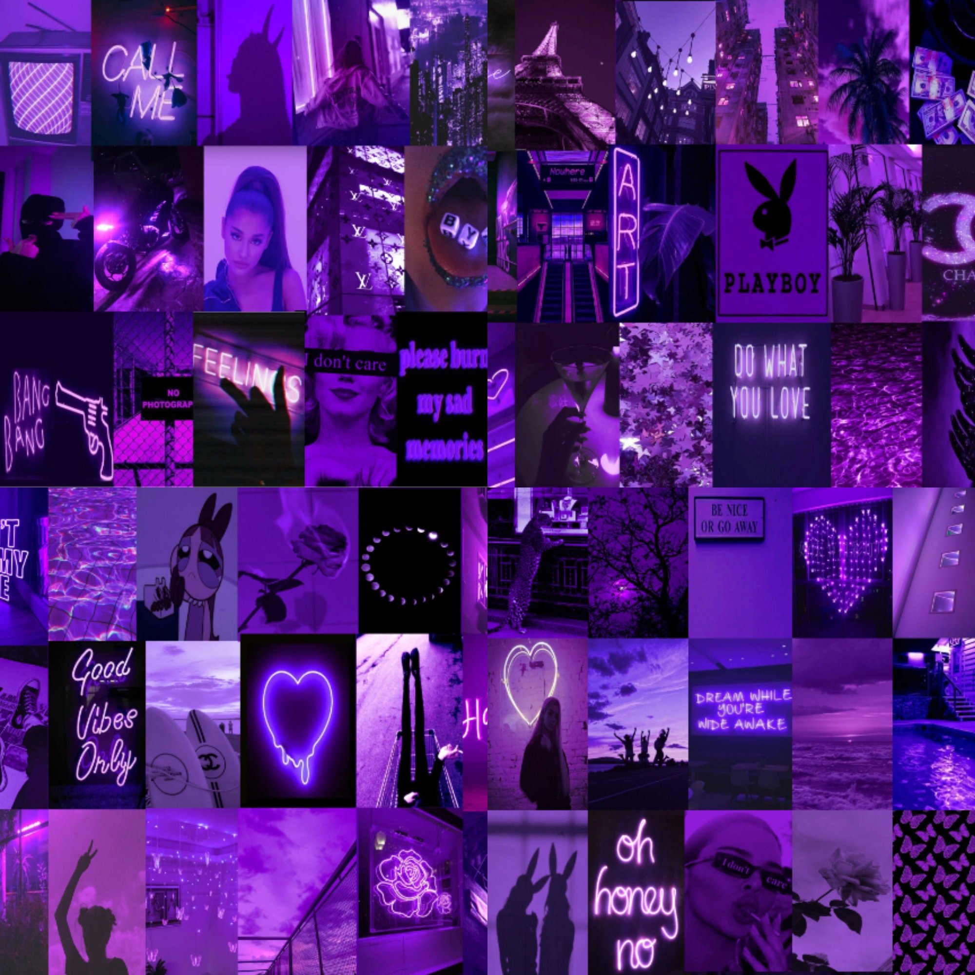 Aesthetic Purple Collage Baddie Wallpapers - Wallpaper Cave
