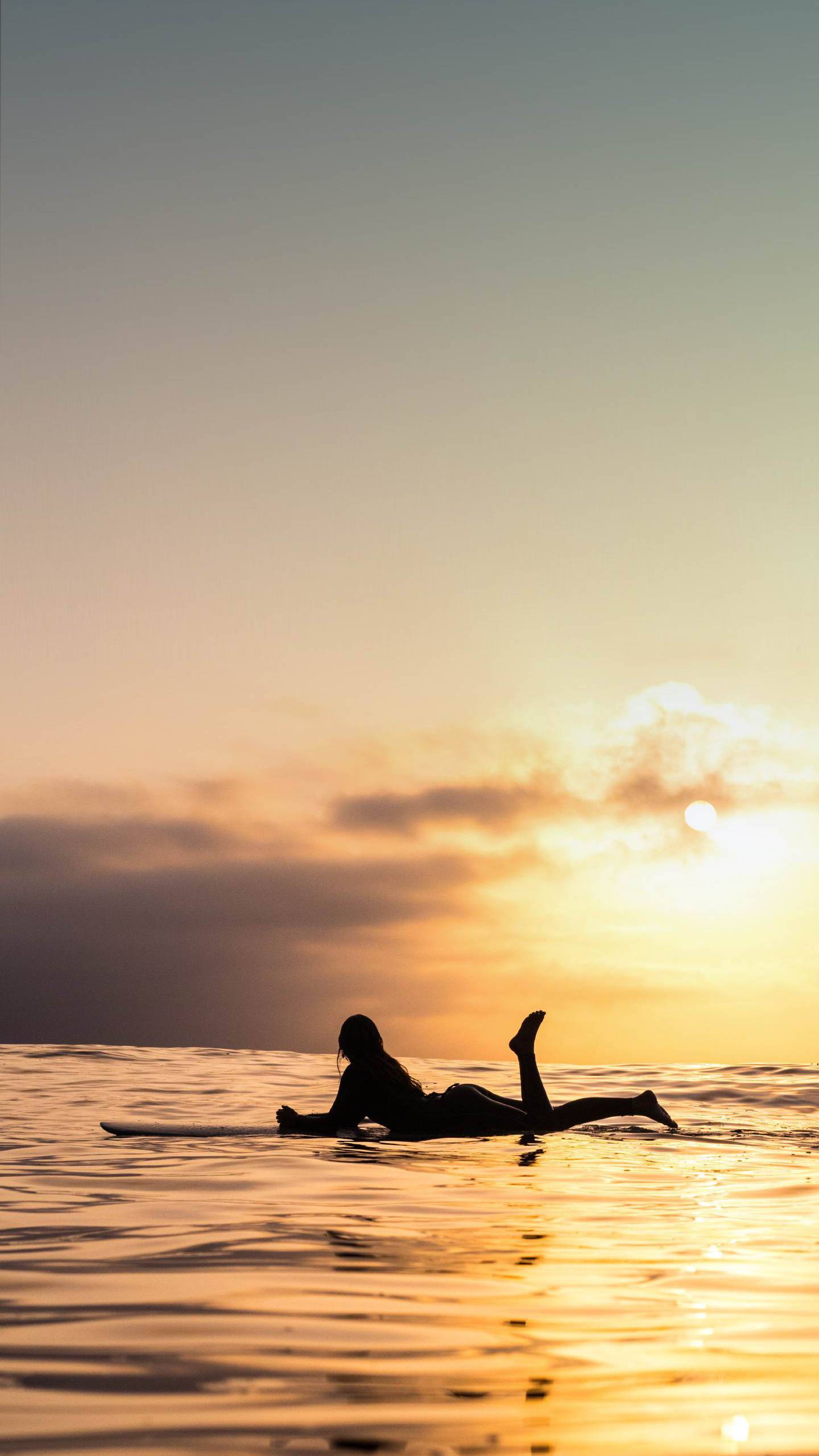 Sea Surfing Girl Sunset IPhone Wallpaper Wallpaper, iPhone Wallpaper