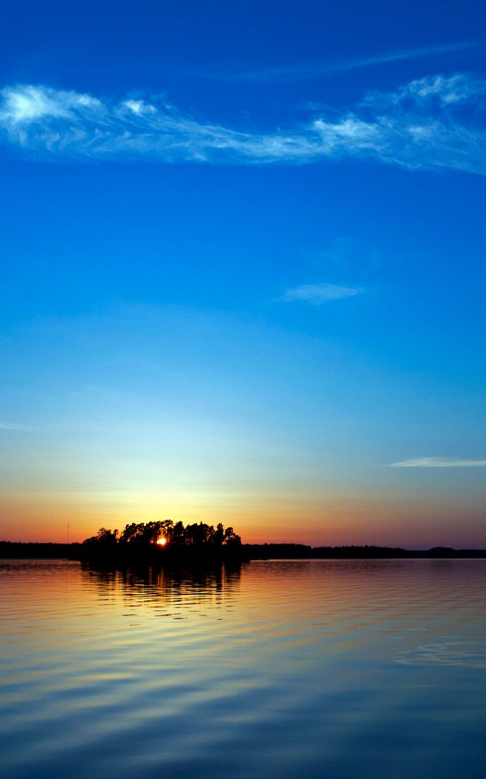 River Island Sunset 4K Ultra HD Mobile Wallpaper