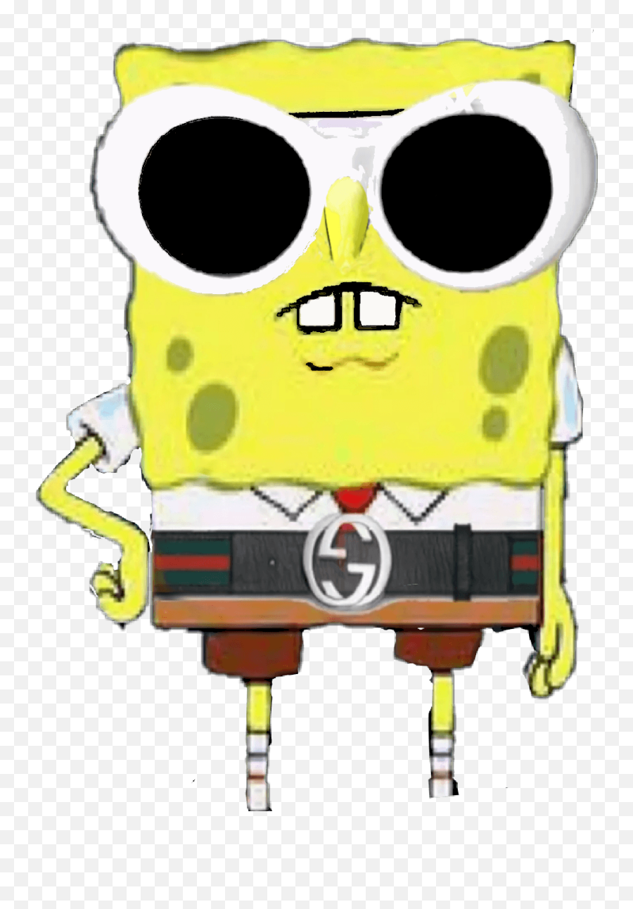 Spongebob Gucci Wallpaper Spongebob Baddie Emoji, Spongebob Squarepants Dramatic Emoticons Emoji PNG Image