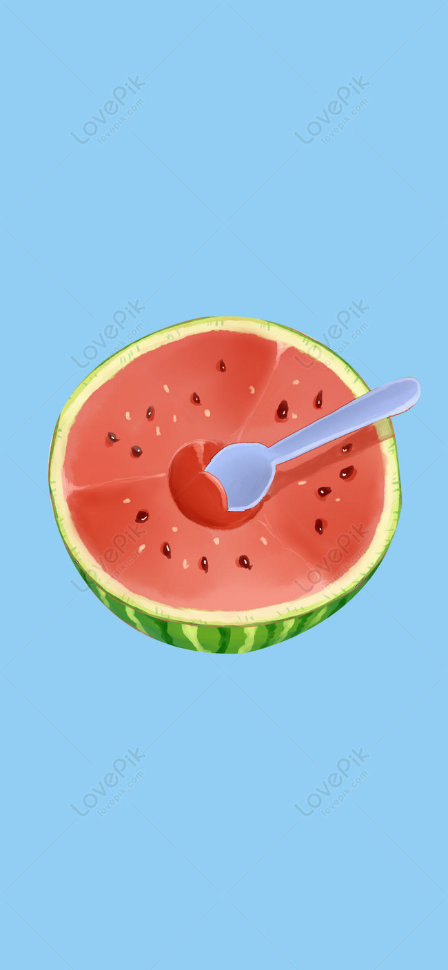 Summer Watermelon Mobile Wallpaper Background Image Free Download