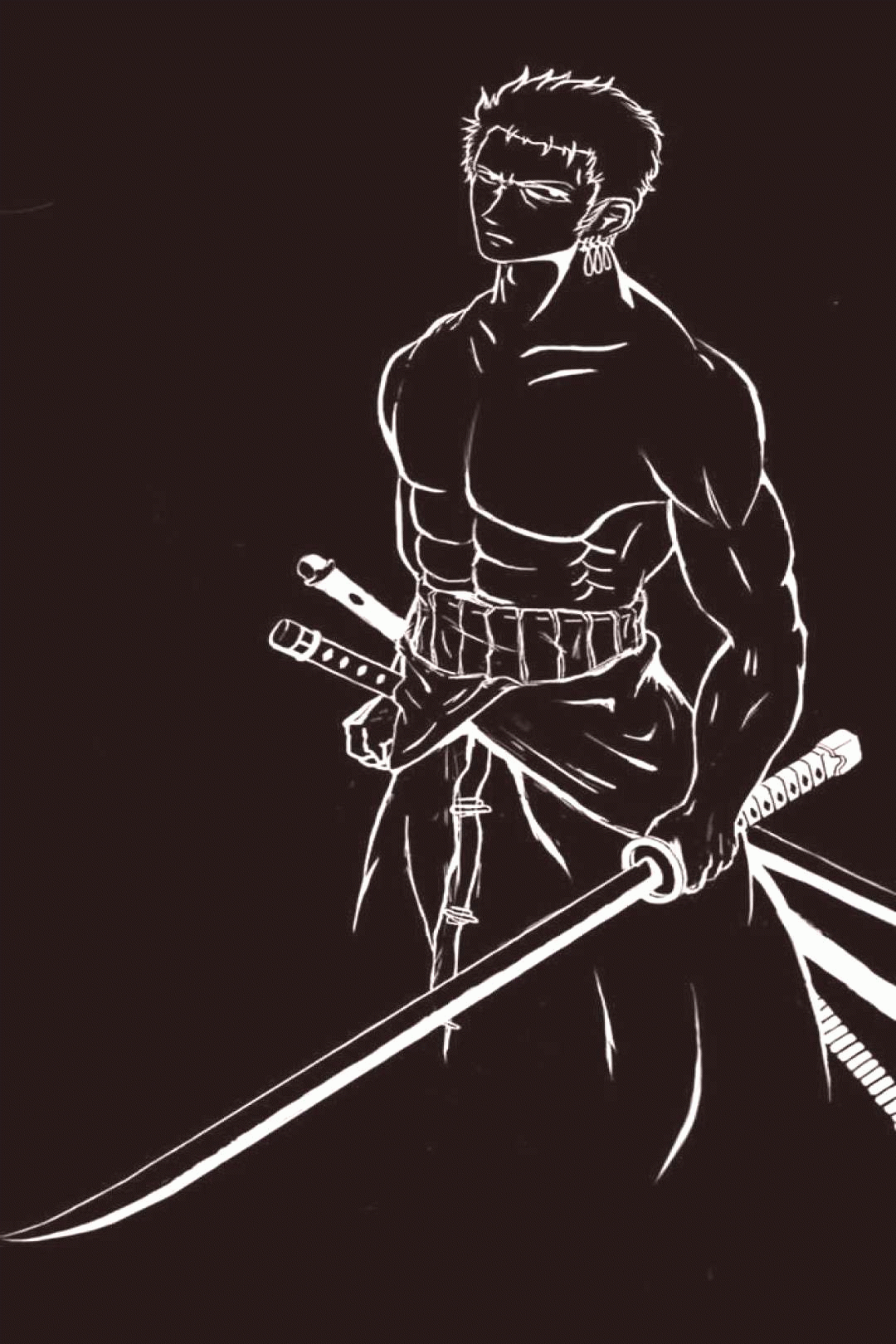 Zoro Black And White Wallpapers - Wallpaper Cave