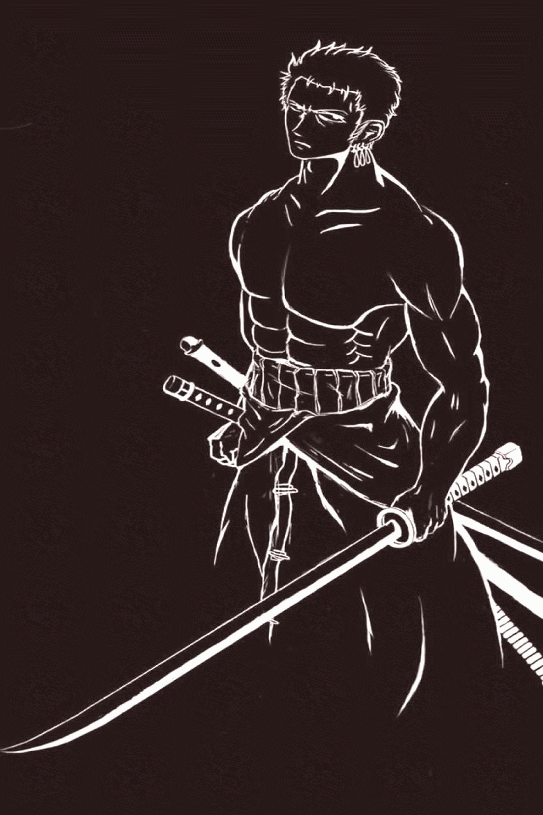 Zoro Wallpaper Black And White 2022