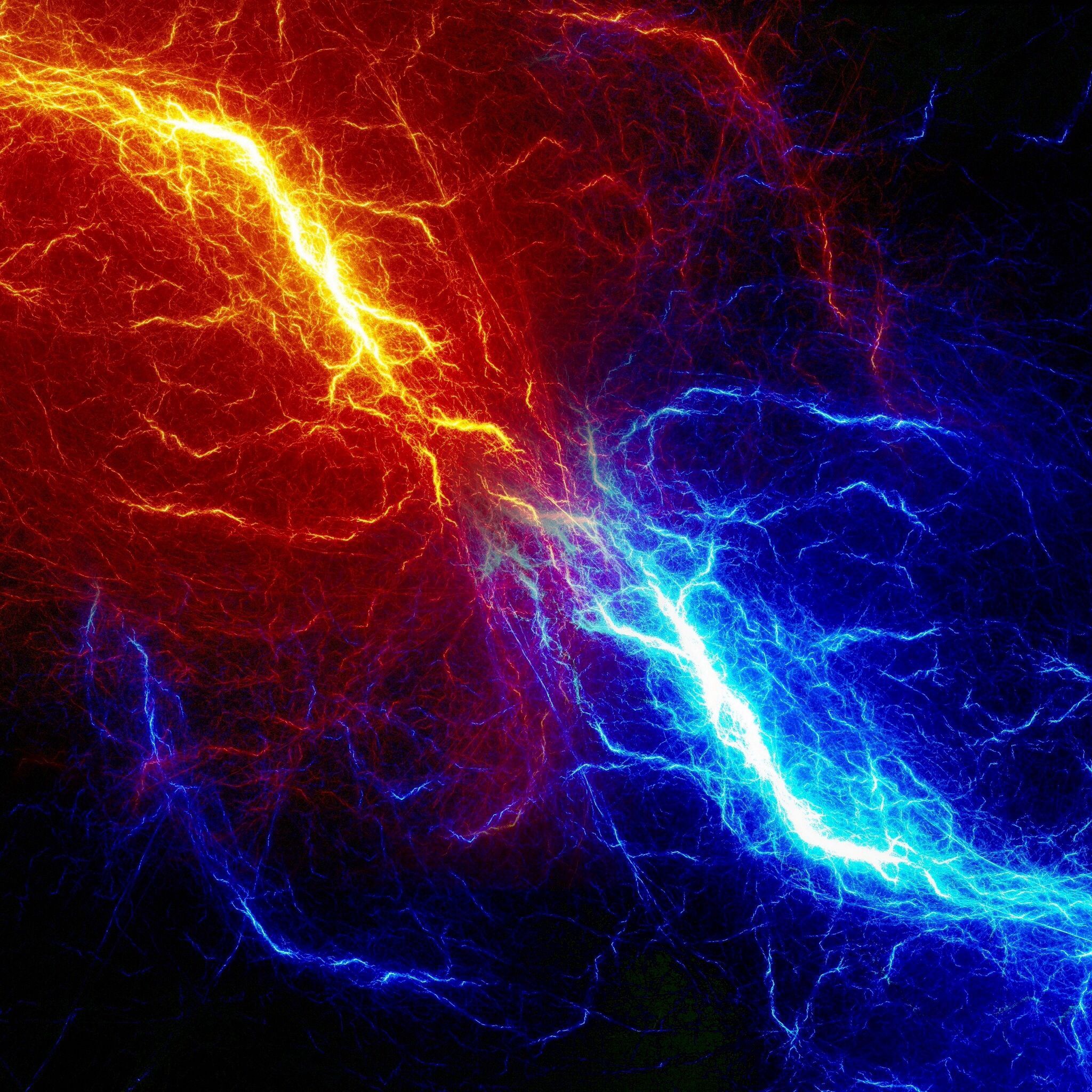 Red and Blue Lightning Wallpaper Free Red and Blue Lightning Background
