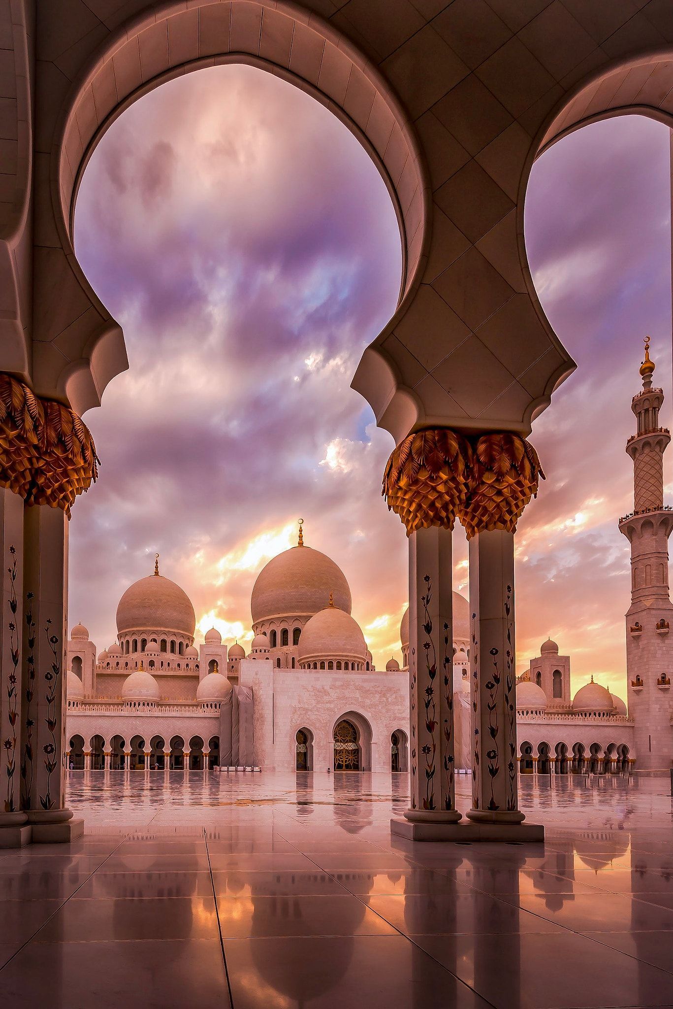 HD wallpaper: Grand Mosque, person taking photo of white mosque, blue, sky  | Wallpaper Flare