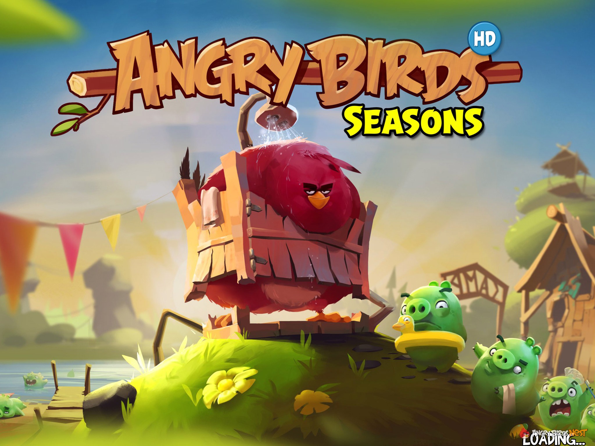 Angry Birds Seasons Summer Camp Loading Screen