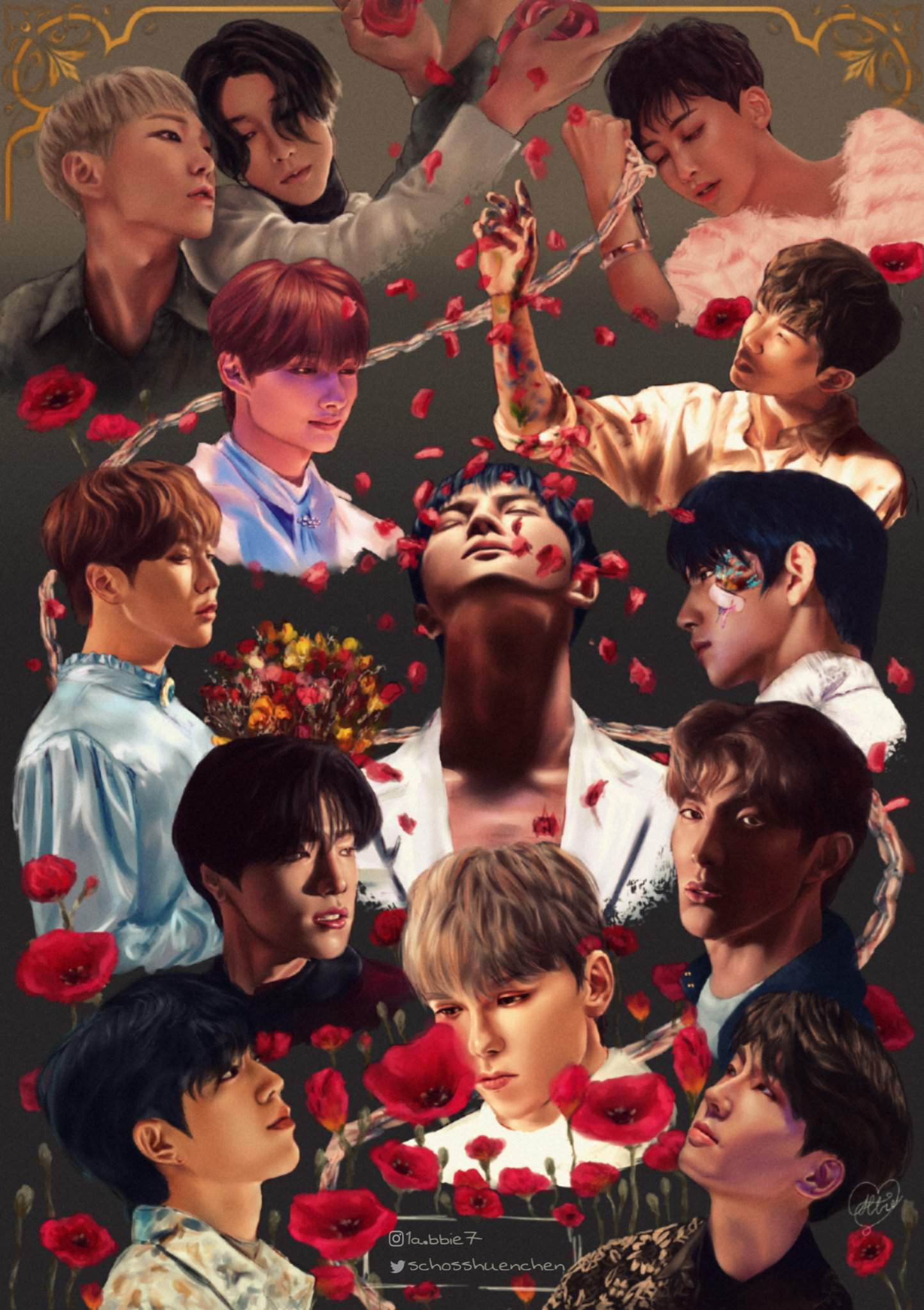 Seventeen Fanart Flower. K Pop Amino