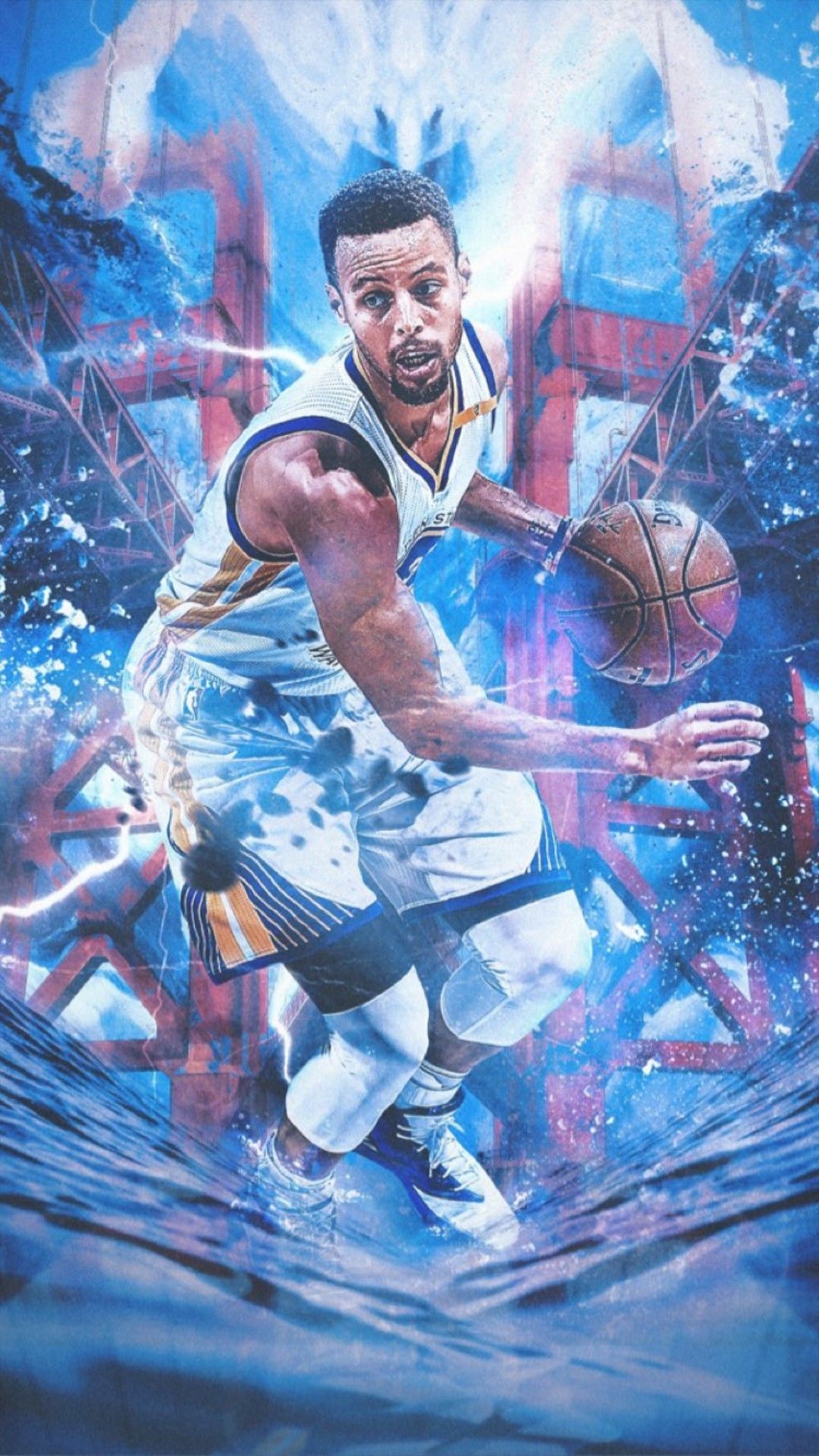 Stephen Curry wallpaper. Stephen curry wallpaper, Basketball art, Golden state warriors wallpaper