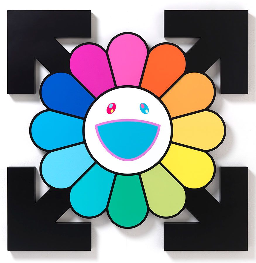 Murakami & Abloh: “TECHNICOLOR 2”, rue de Ponthieu, Paris, June 23–July 28, 2018. Gagosian. Takashi murakami, Murakami flower, Murakami