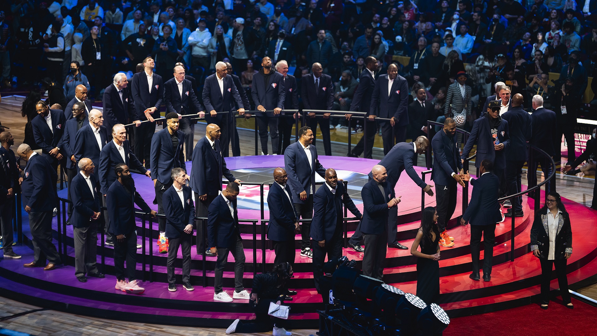 NBA's crown jewels assemble for ceremony