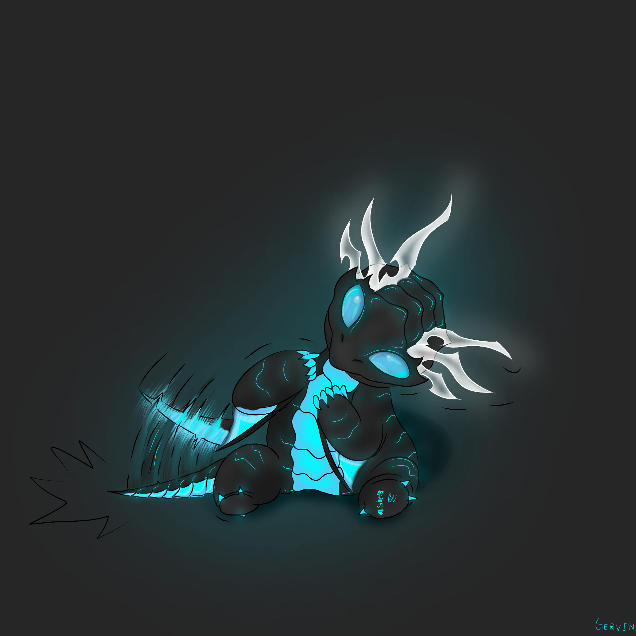 Kaisel from solo leveling fanart :) (mobile version)ibis paint x finger。^‿^｡