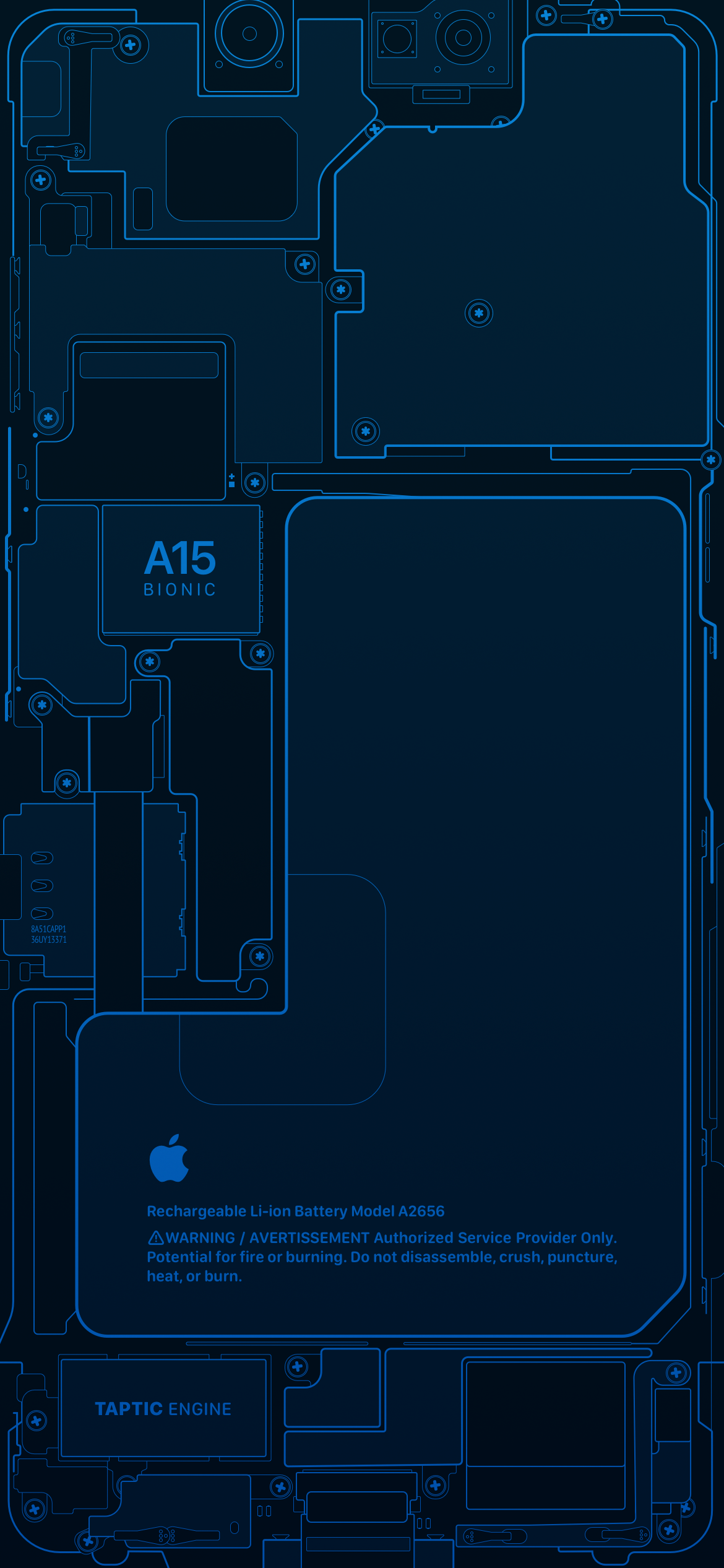 iPhone 13 Pro Schematic Wallpaper