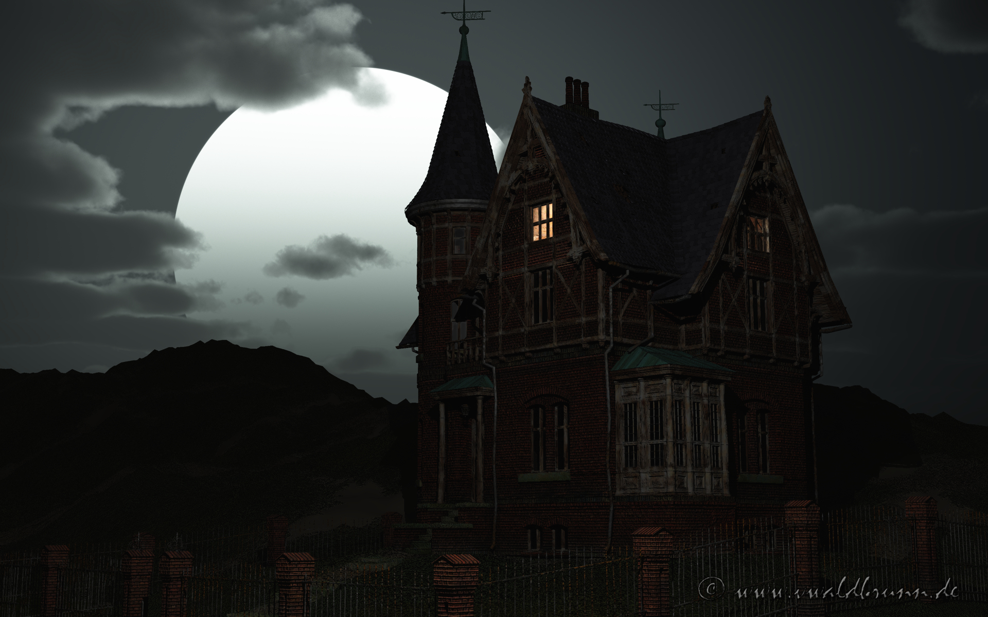 Home.com. Dark house, Creepy old houses, Goth wallpaper