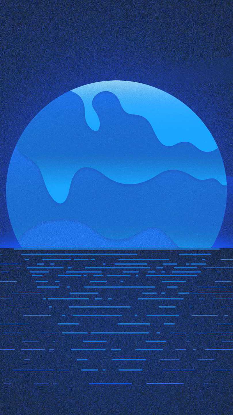 Blue Amoled Moon IPhone Wallpaper Wallpaper, iPhone Wallpaper