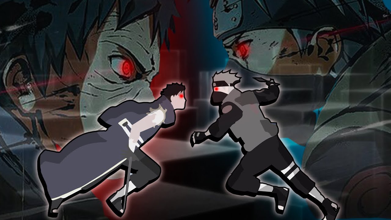 Kakashi vs Obito Naruto Shippuden