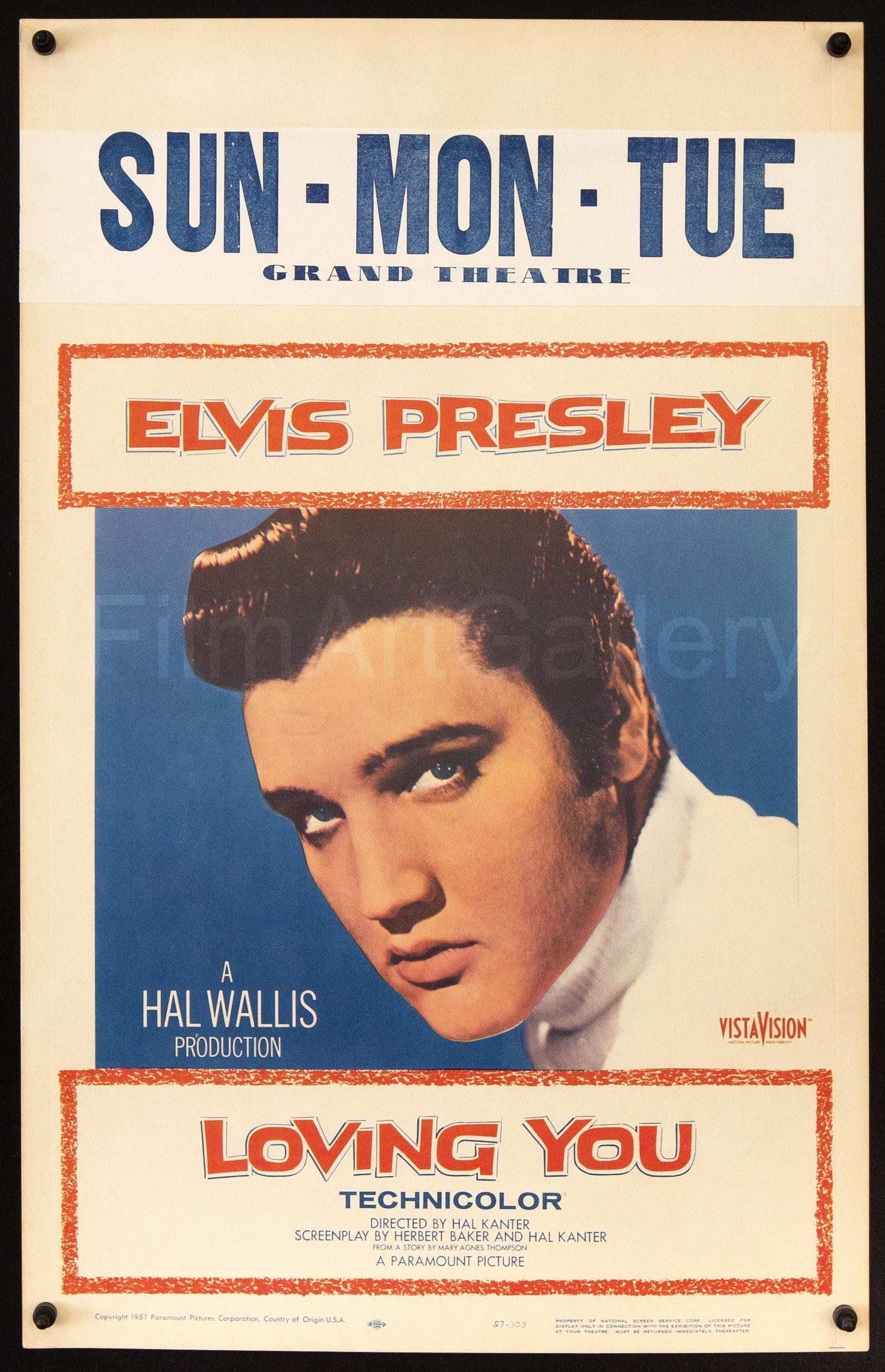 Loving You Movie Poster. Window Card (14x22) Original Vintage Movie Poster