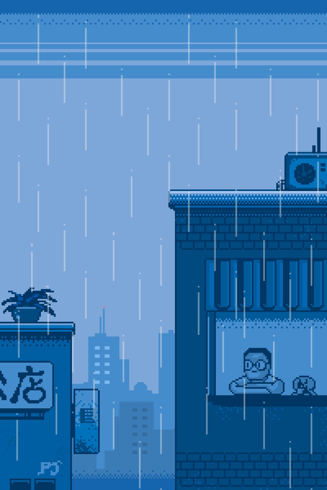 Pixel Rain Wallpapers.