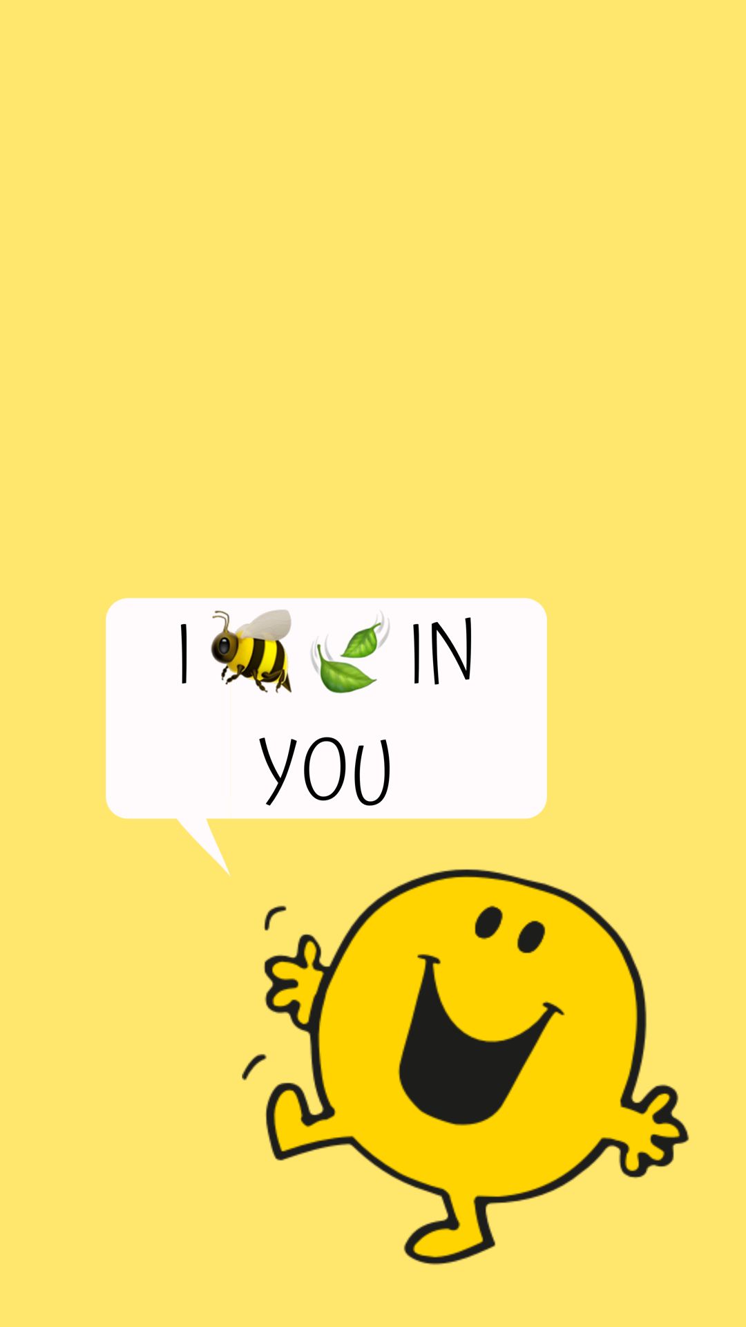 Bee Cute Wallpaper Yellow