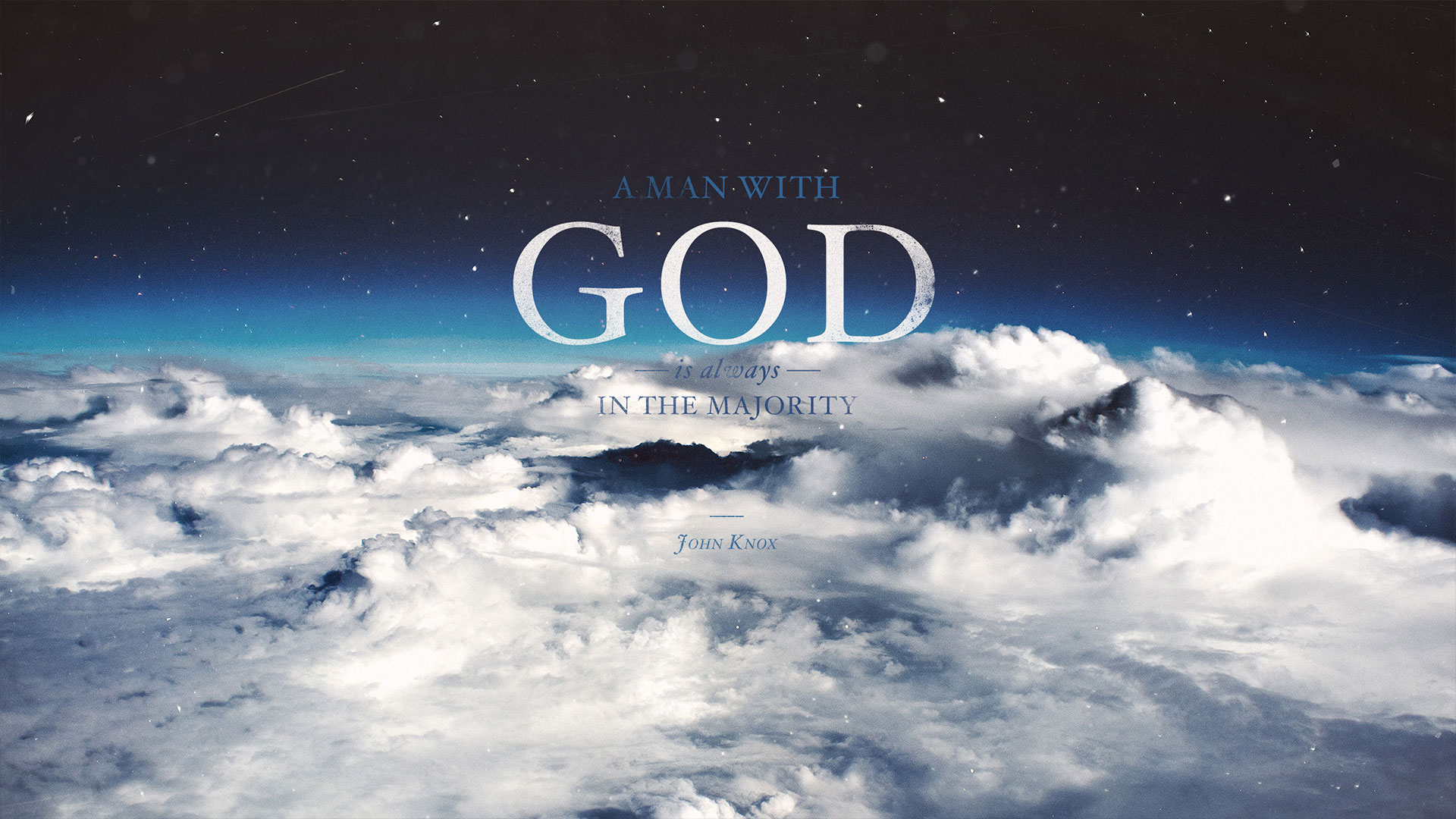 Wednesday Wallpaper: A Man with God is Always in the Majority