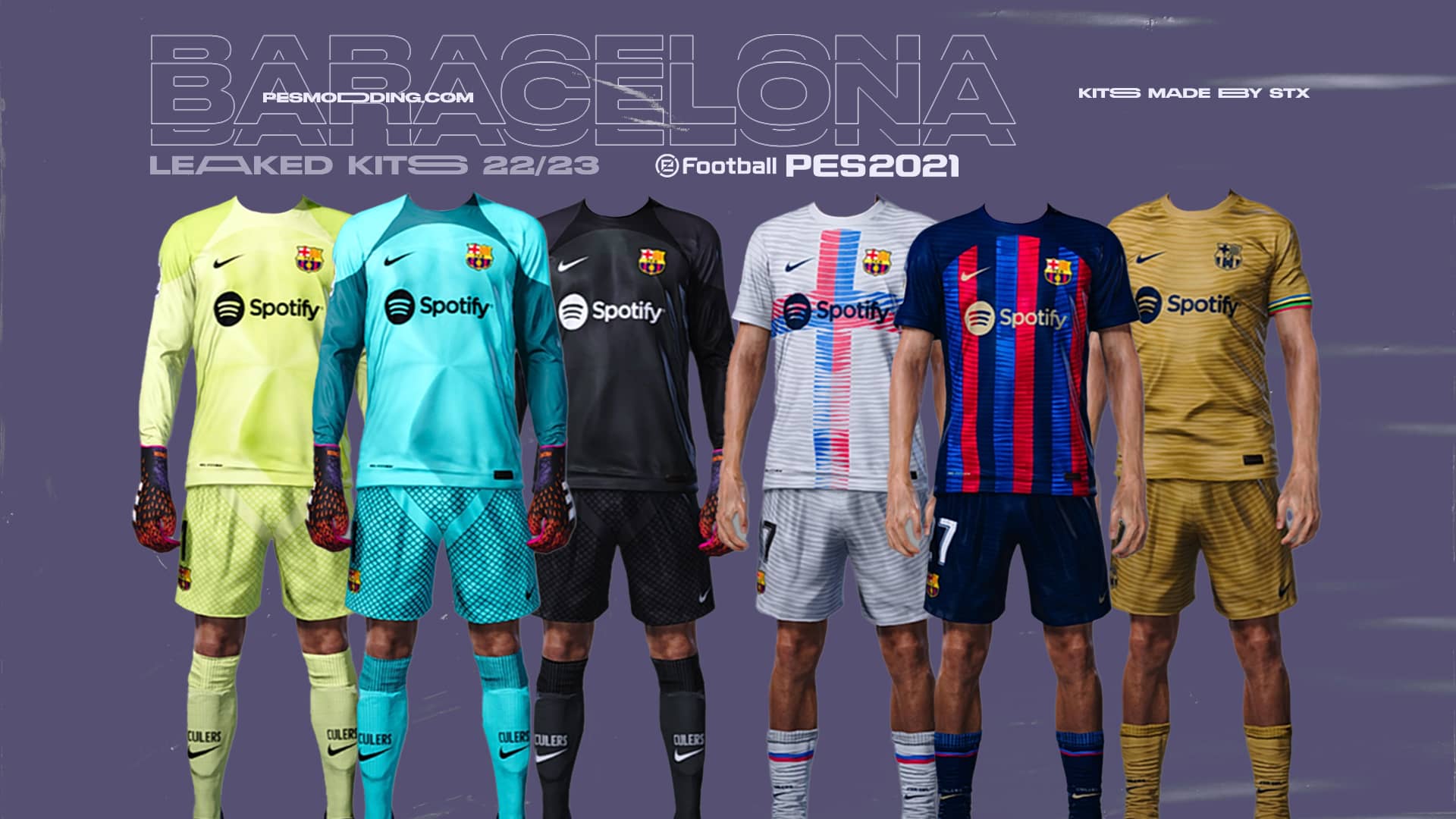 PES 2021 FC Barcelona Leaked Kits 22 23