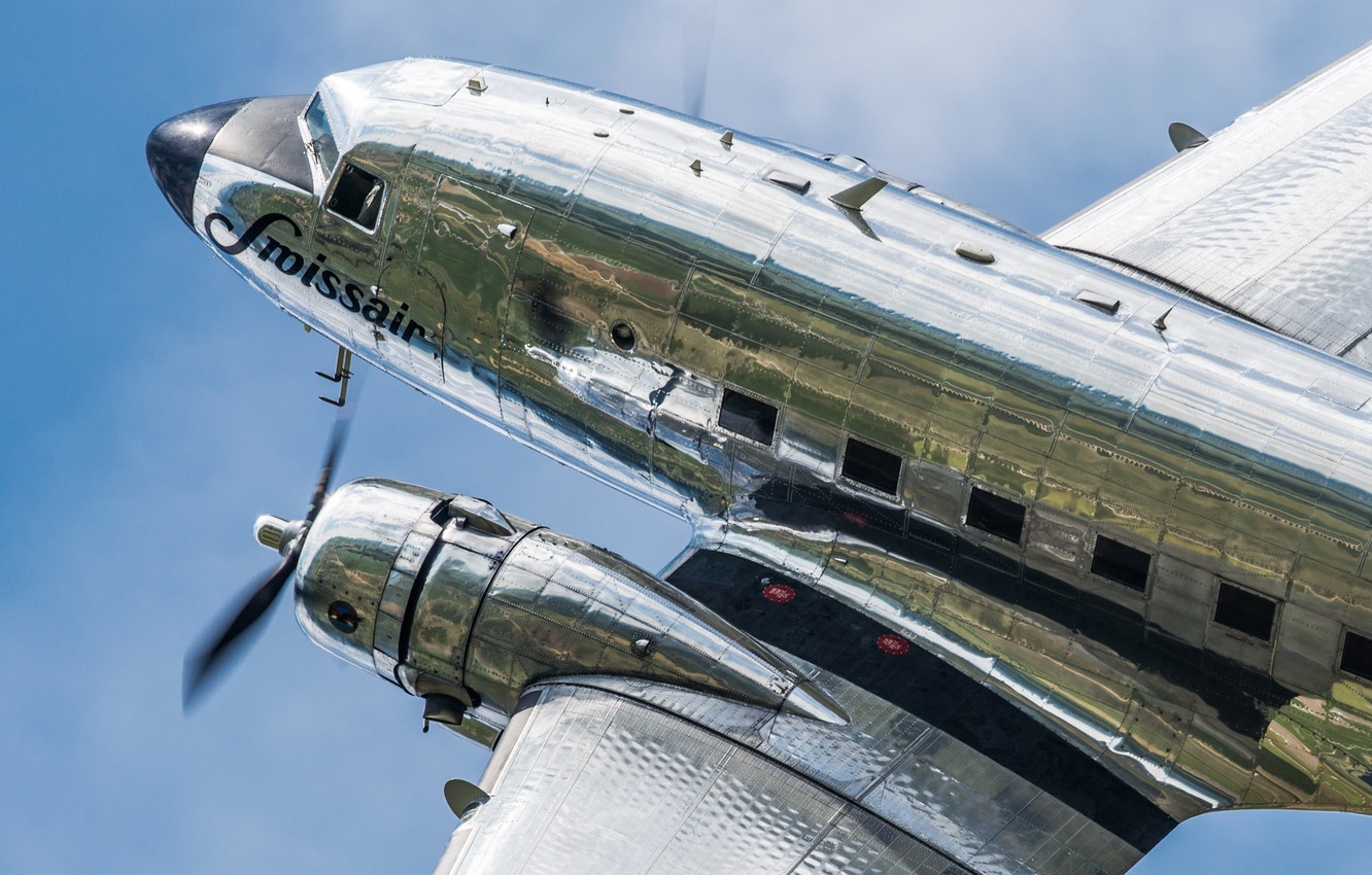 Wallpaper Flight, The Plane, Passenger, Douglas DC 3 Image For Desktop, Section авиация
