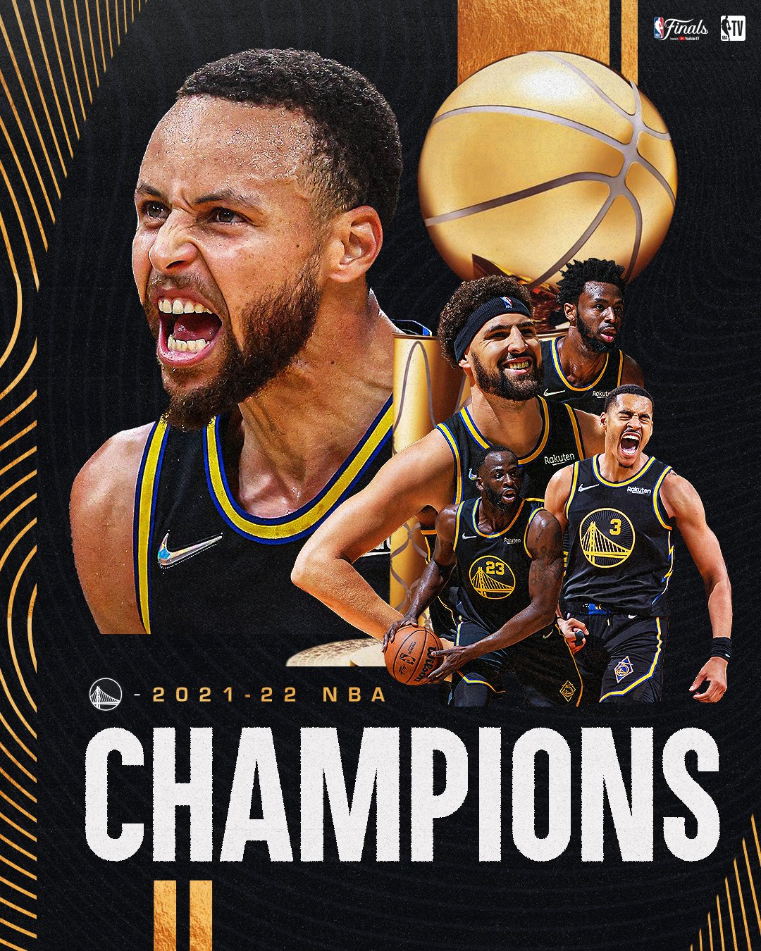 Golden State Warriors NBA Champions 2022 wallpaper