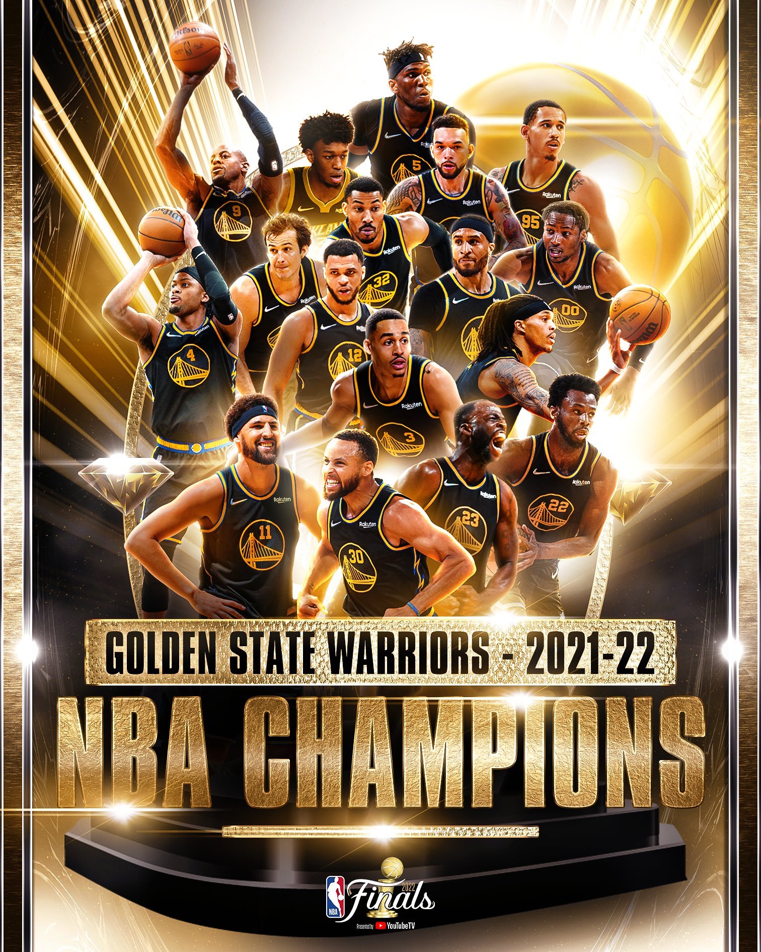 Golden State Warriors NBA Champions 2022 wallpapers