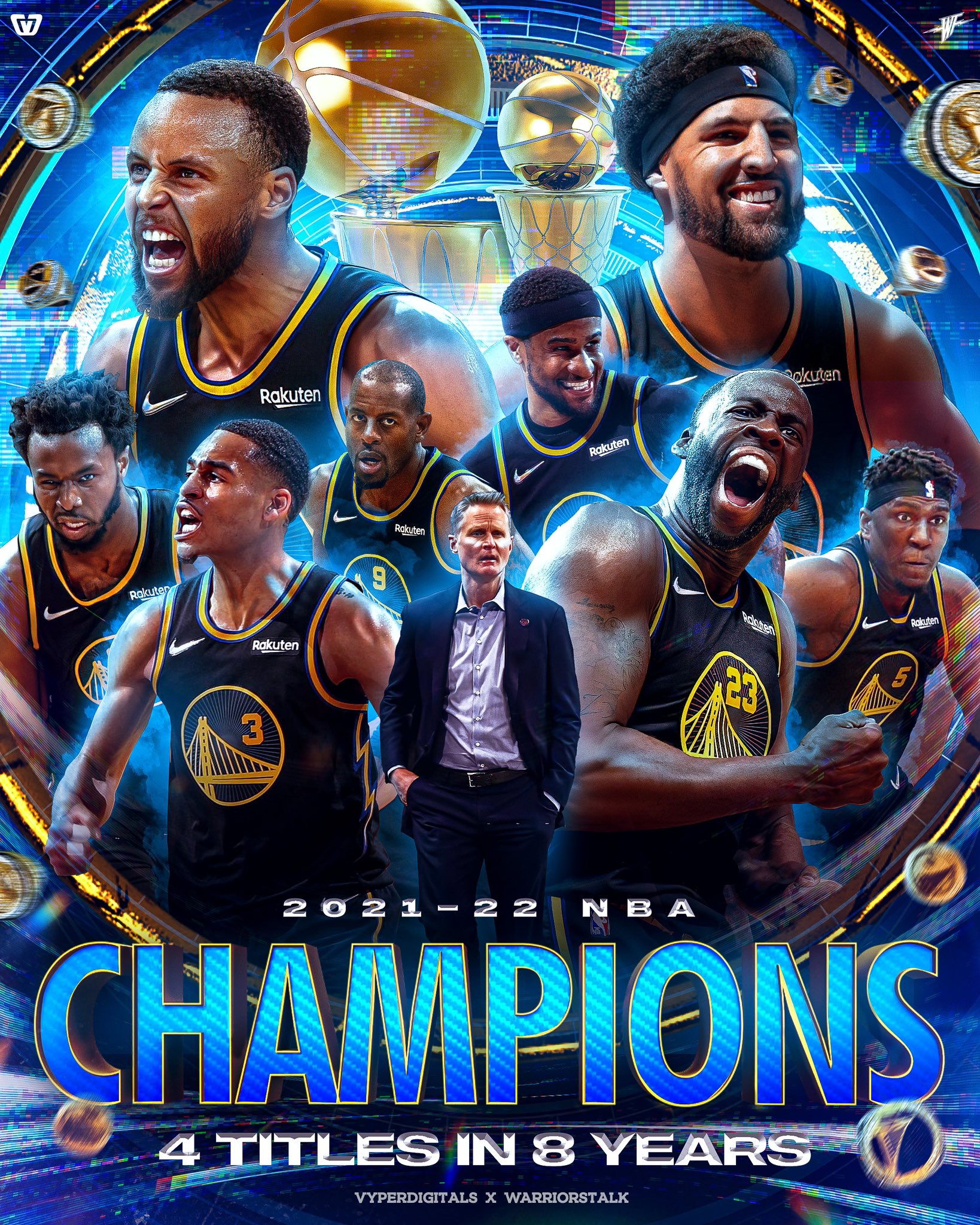 SF Warriors Wallpaper - Blue/Black  Warriors wallpaper, Golden state warriors  wallpaper, Sf warriors