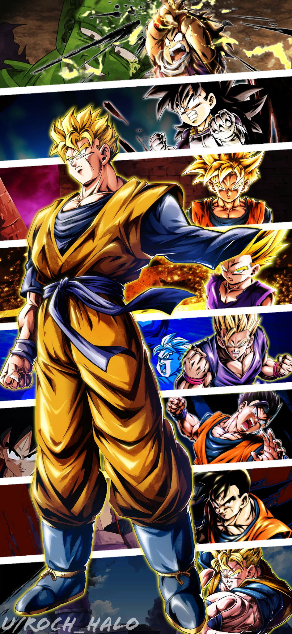 Download Gohan iPhone Energy With Goku Wallpaper | Wallpapers.com