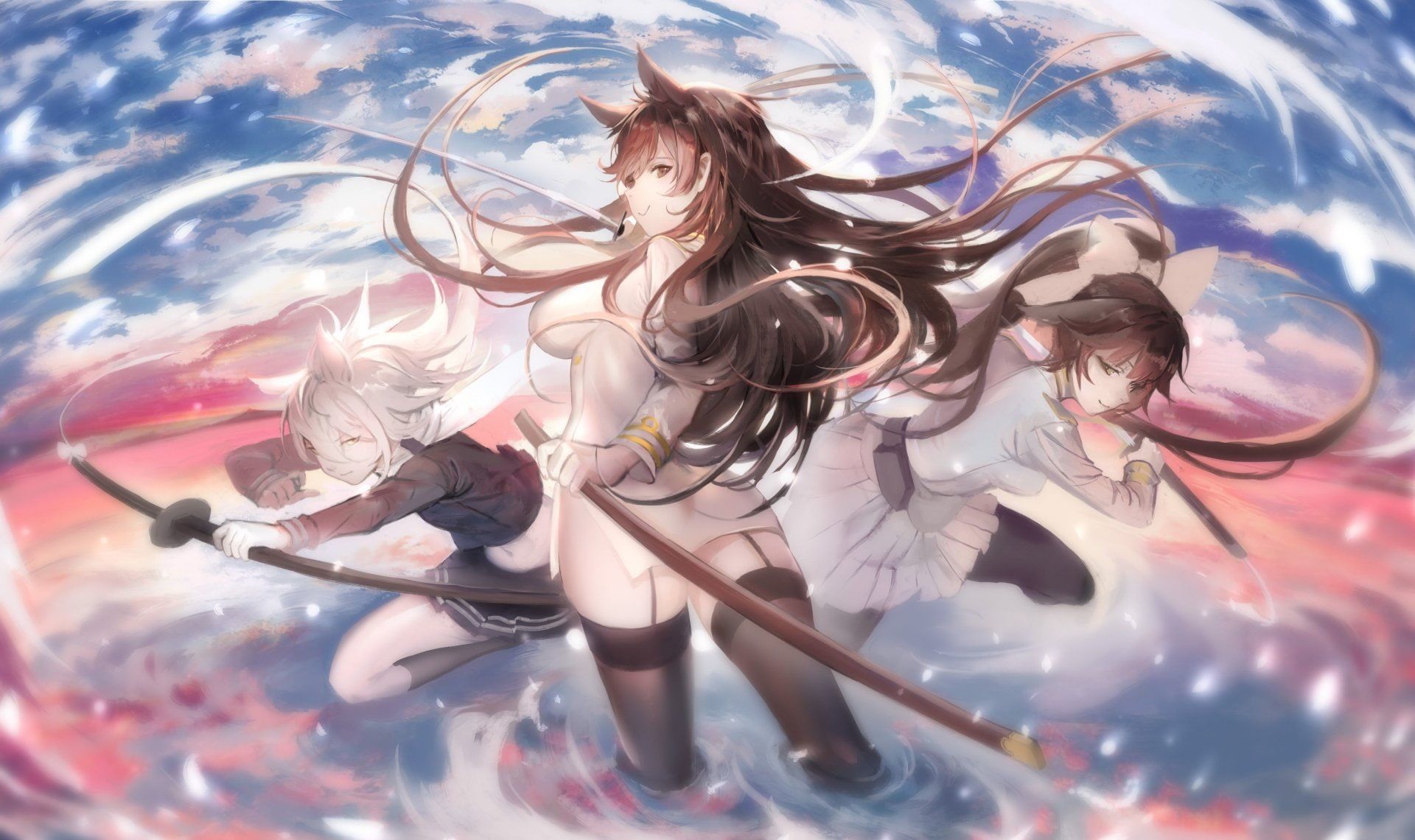 Anime Azur Lane Atago (Azur Lane) Maya (Azur Lane) Takao (Azur Lane) P #wallpaper #hdwallpaper #desktop. Ilustrasi karakter, Ilustrasi