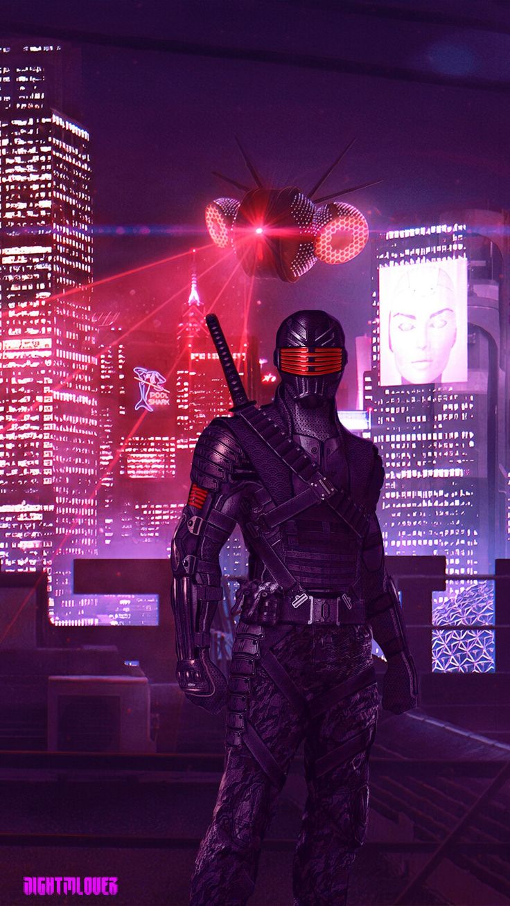 Ninja Cyberpunk Night City HD Wallpaper #830h