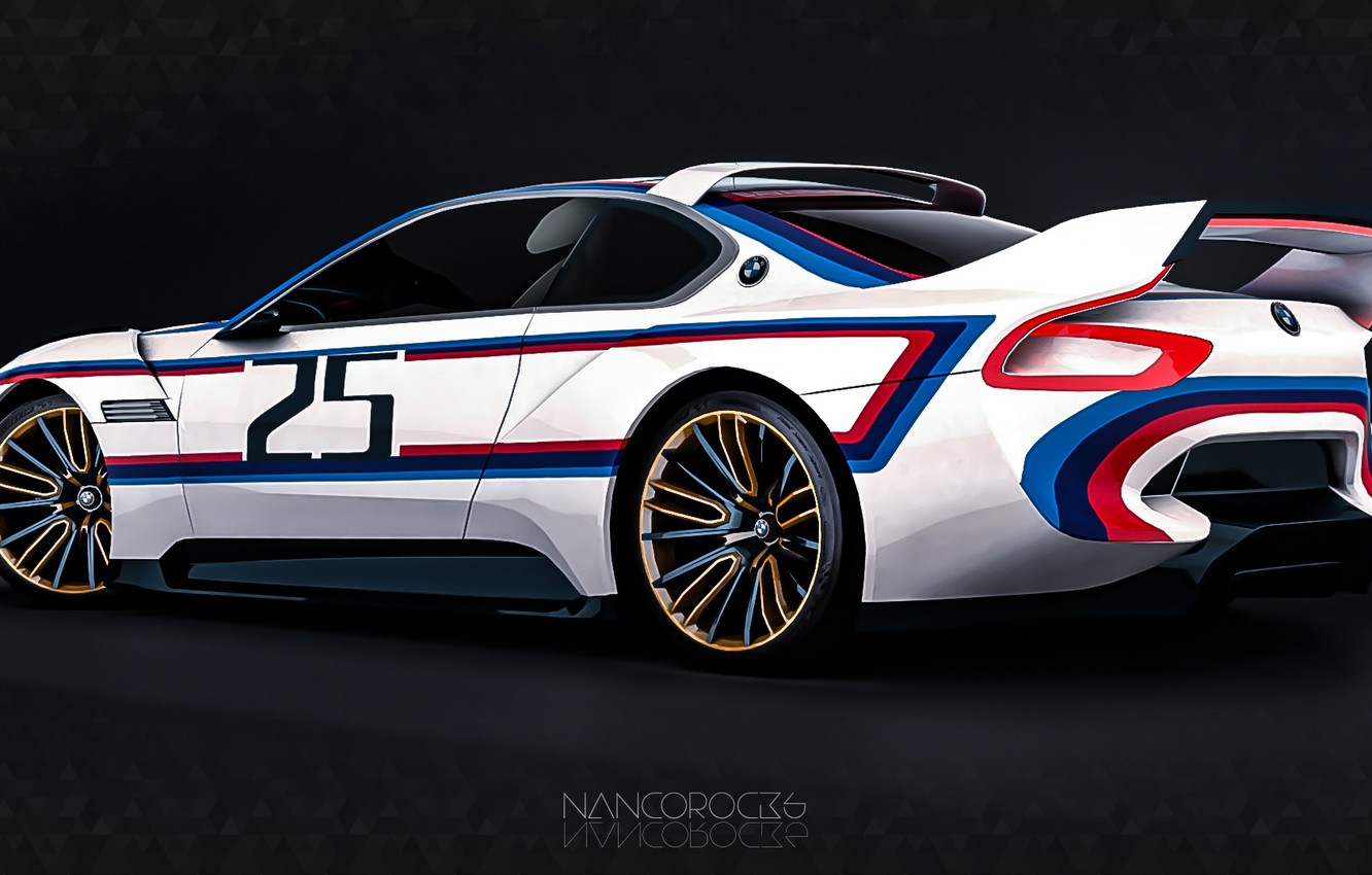 Wallpaper Concept, Auto, Figure, Machine, BMW, Art, Hommage, Side view, German, Bavarian, BMW 3.0 CSL, Hommage R, BMW 3.0, Art Car, BMW 3 0, BMW 30 CSL image for desktop, section арт