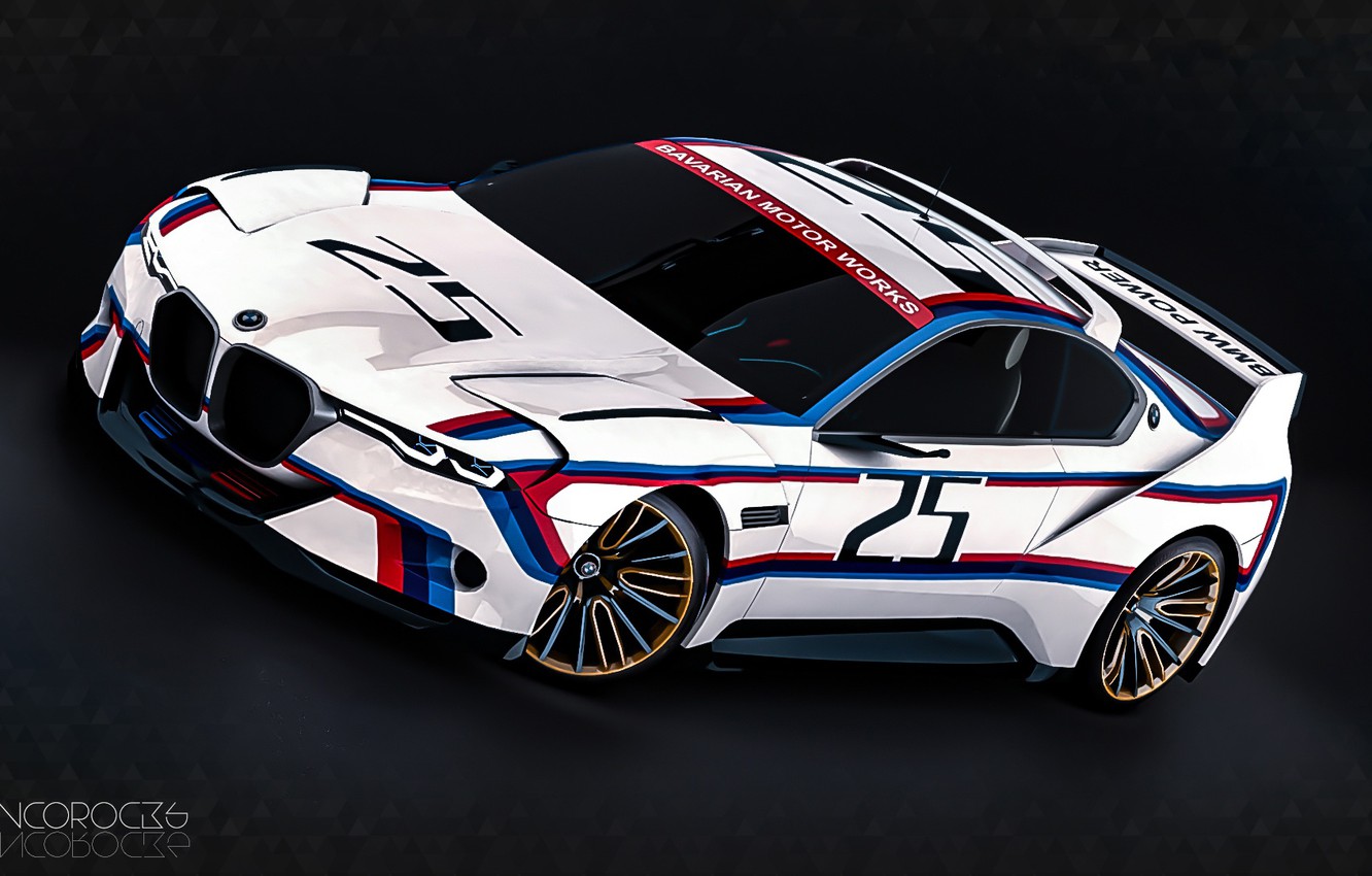 Wallpaper Concept, Auto, Figure, Machine, BMW, Art, Hommage, German, Bavarian, BMW 3.0 CSL, Hommage R, BMW 3.0, Art Car, BMW 3 0, BMW 30 CSL, Nancorocks image for desktop, section арт