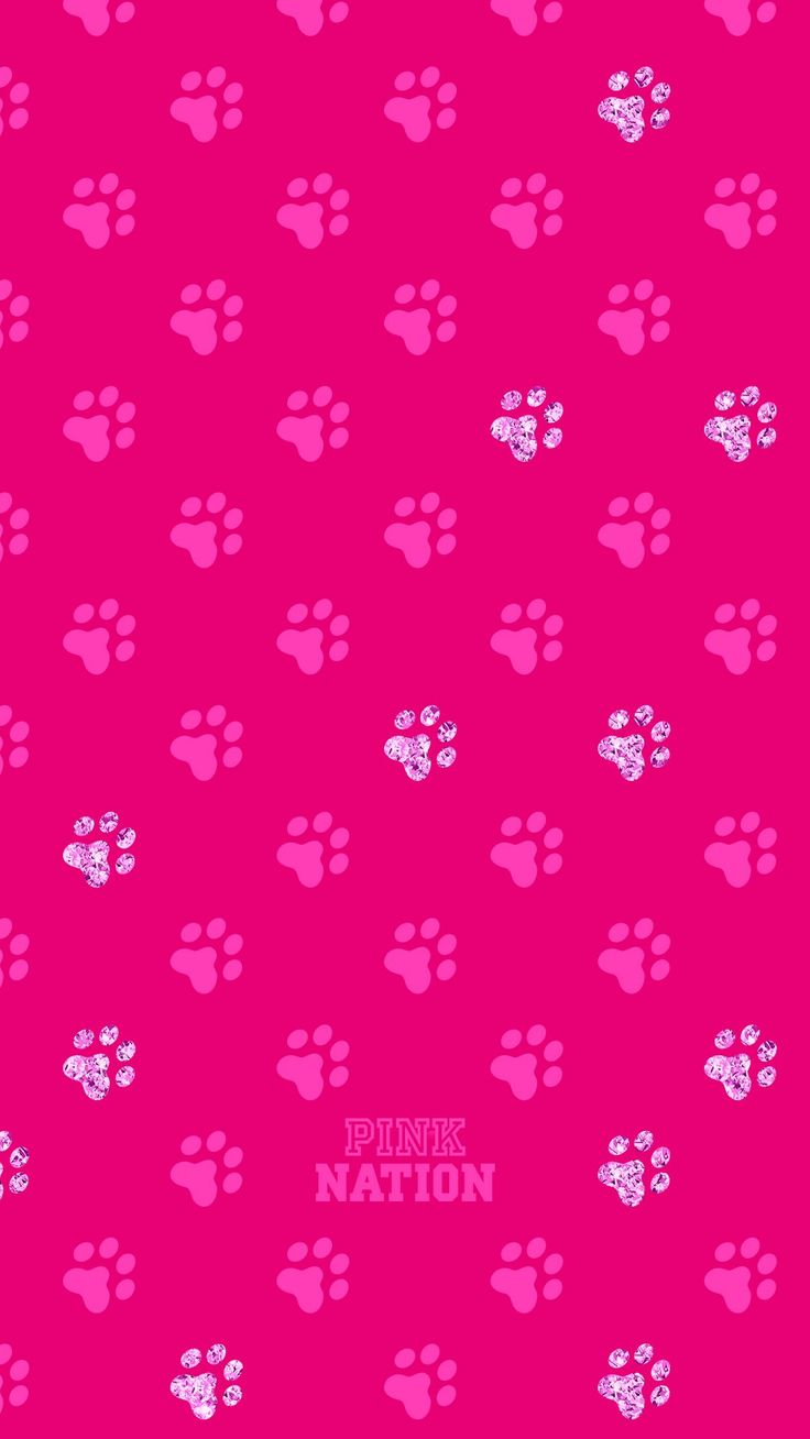 Victoria Secret Pink Vspink dog print wallpaper iPhone background 2018 paw. Pink wallpaper iphone, Victoria secret wallpaper, Victoria secret pink wallpaper