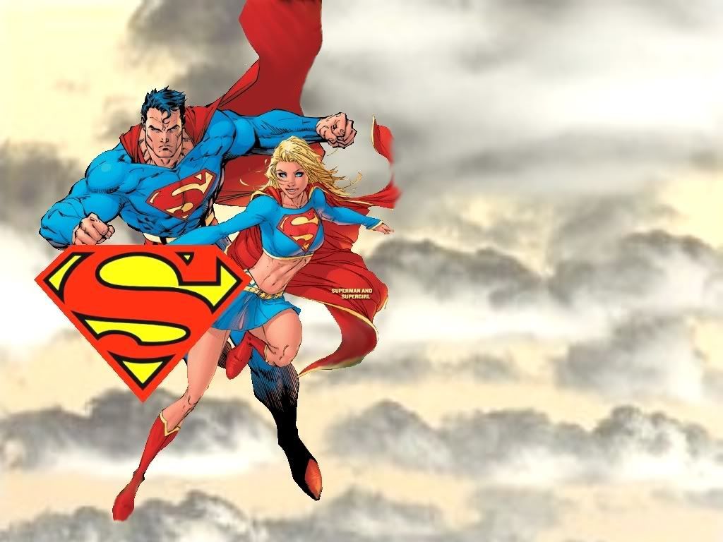 Superman and Superwoman Wallpaper Free Superman and Superwoman Background