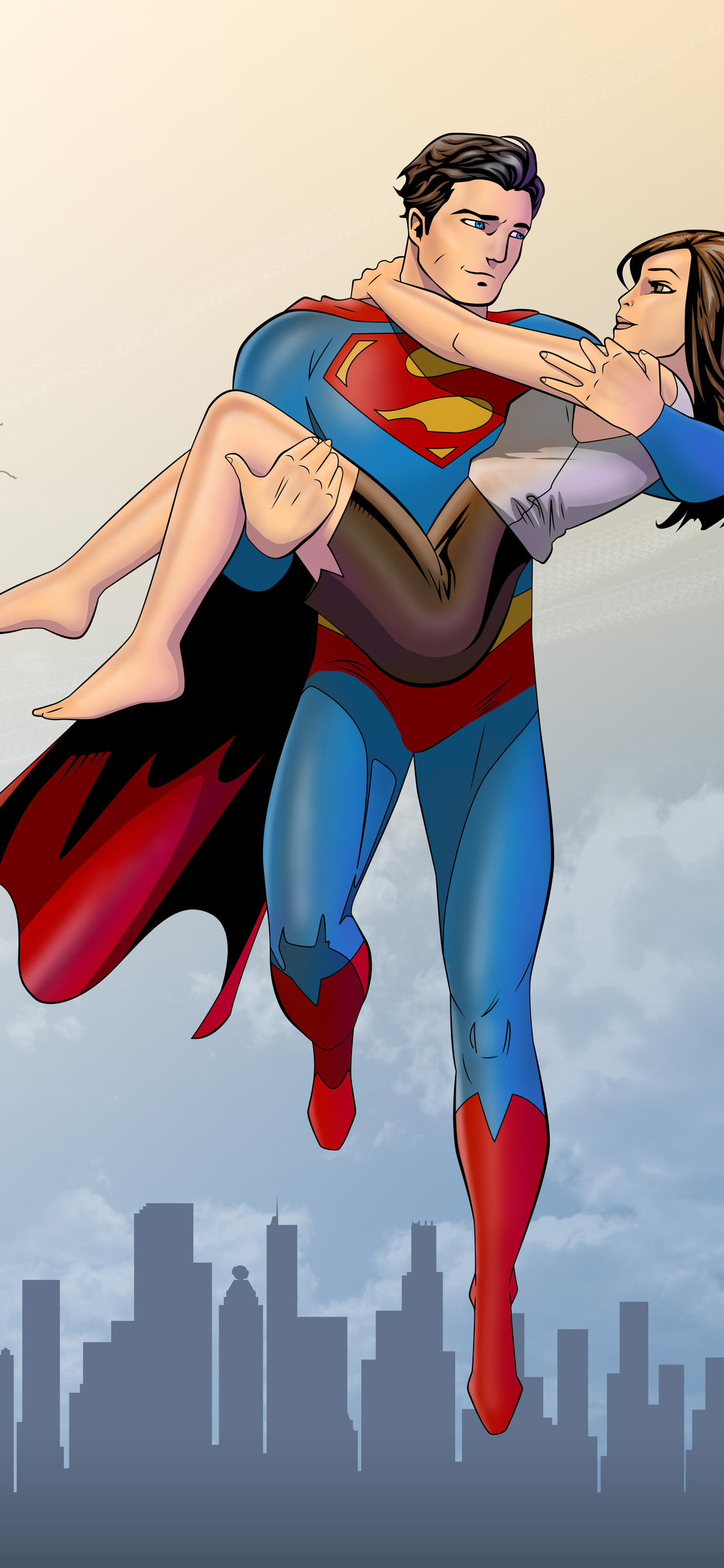 Superman And Lois Artwork 5k iPhone XS, iPhone 10, iPhone X HD 4k Wallpaper, Image, Background, Photo and Picture