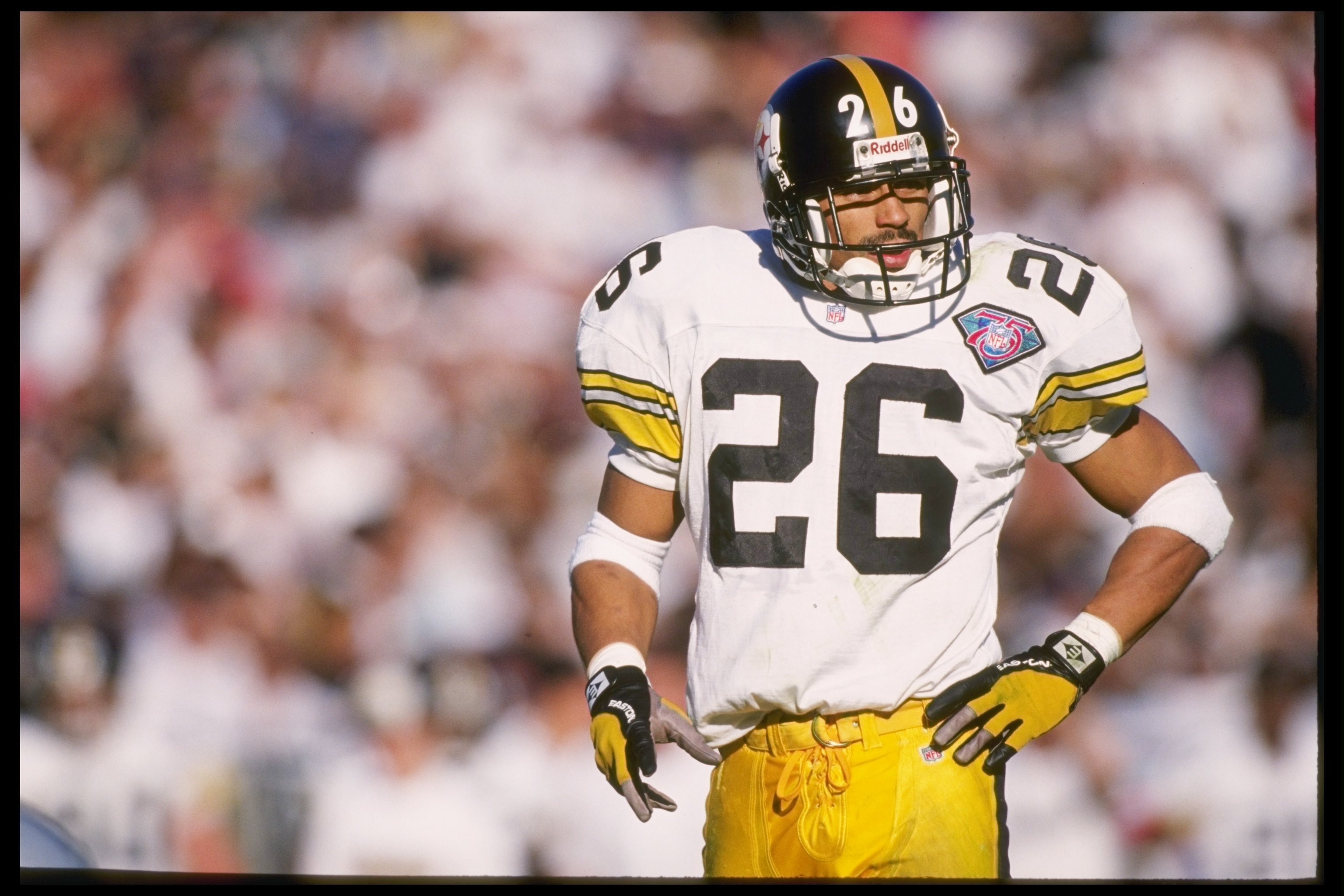 Pittsburgh Steelers #26 Rod Woodson Signed 'Blizzard Action' 8x10 Framed  Photo