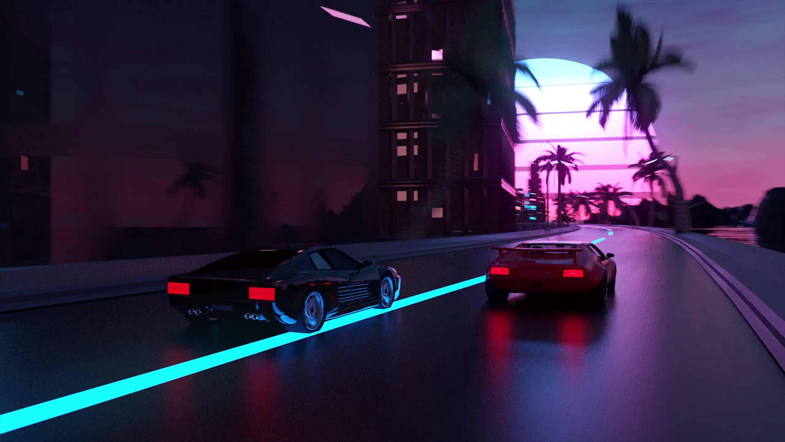 OutRun Racing Live Wallpaper [2560 x 1440]