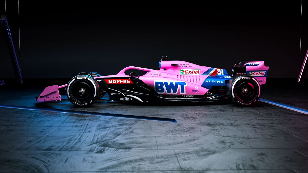 Alpine unveils two liveries for F1 season, will start season in pink