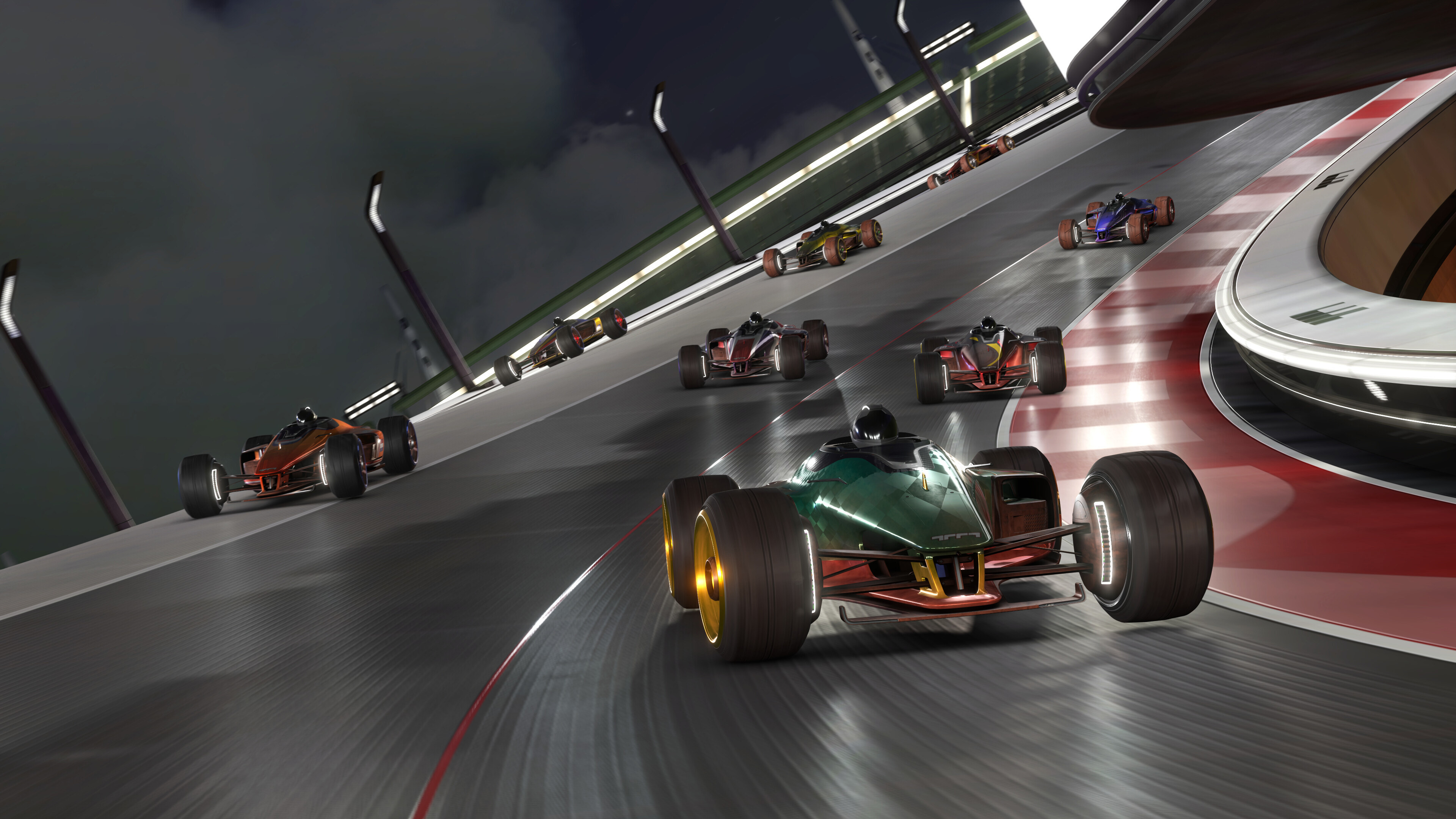 Race Cars 4K HD Trackmania Wallpaper