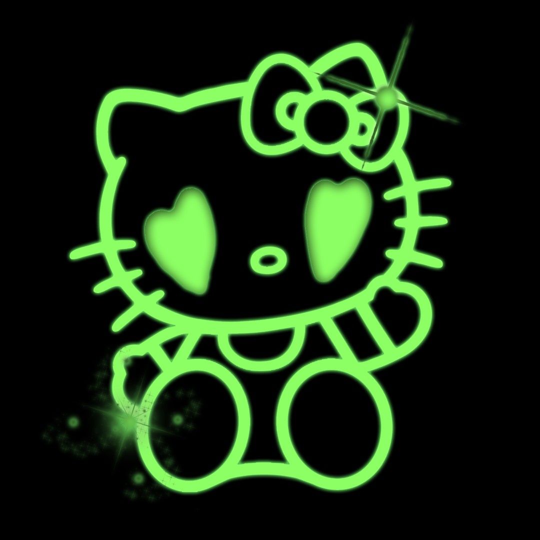 png. Hello kitty aesthetic, Dark green aesthetic, iPhone wallpaper green